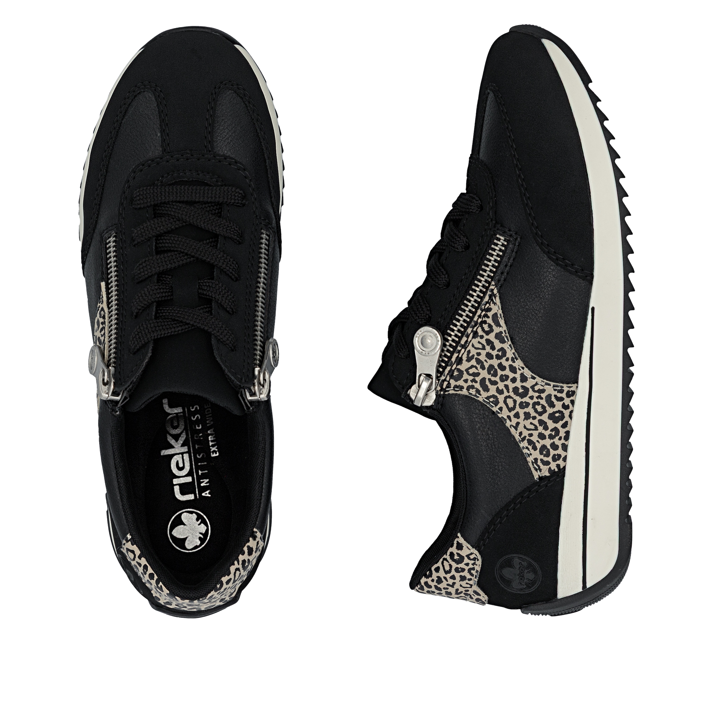 Rieker Sneaker  Schnürschuh, Halbschuh, Freizeitsneaker mit Kontrastdetails