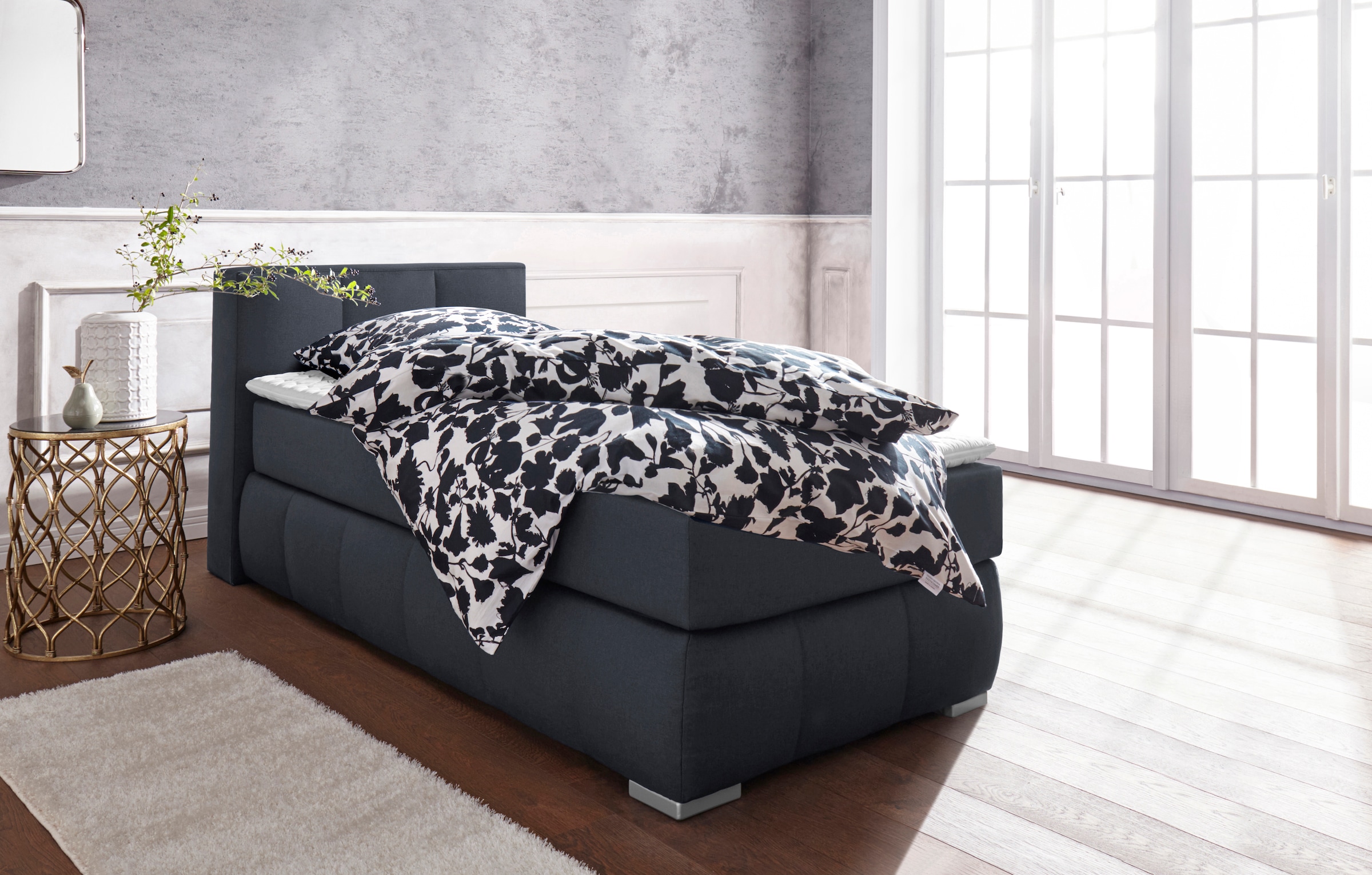 Home affaire Boxspringbett »Chelles«, inkl. Kaltschaumtopper, in 5 Breiten und 3 Matratzenarten