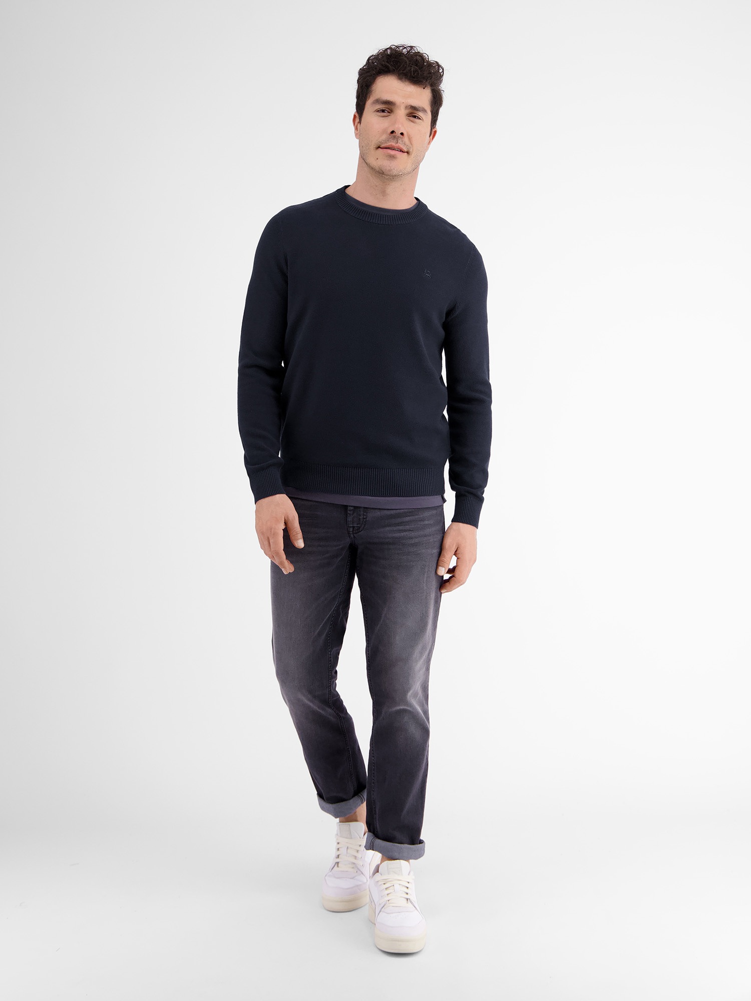 LERROS Strickpullover »LERROS Crewneck Strickpullover«