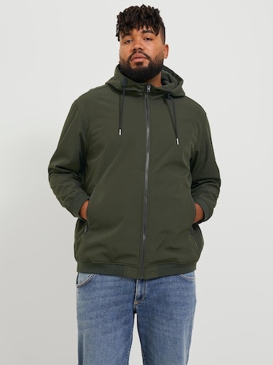 Jack & Jones PlusSize Softshelljacke »JJEBASIC SOFTSHELL HOOD NOOS PLS«, mit Kapuze