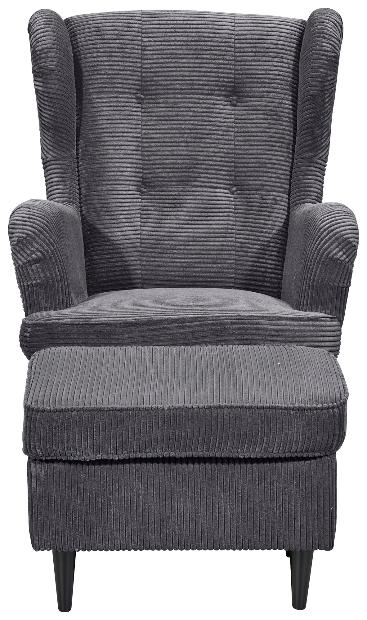 ED EXCITING DESIGN Ohrensessel »Oskar«, mit Massivholzfüßen