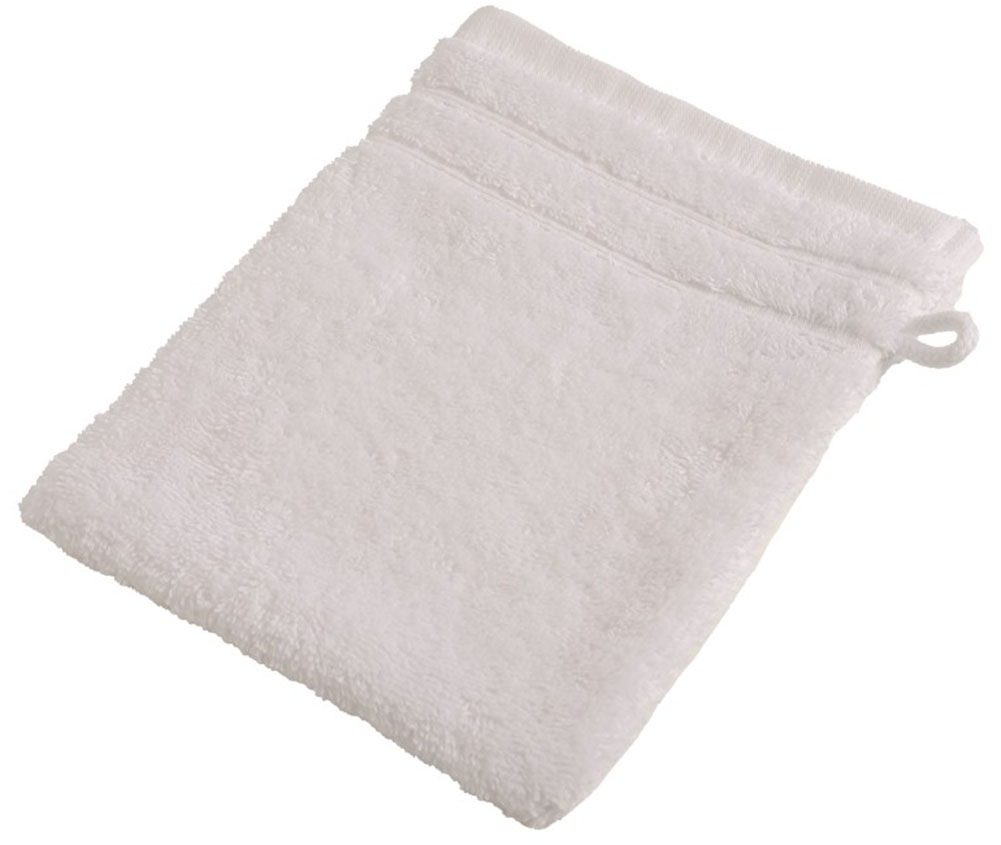 Wewo Fashion Waschhandschuh »9518W« saugstark in weiß, Größe B/L: 16 cm x 21 cm