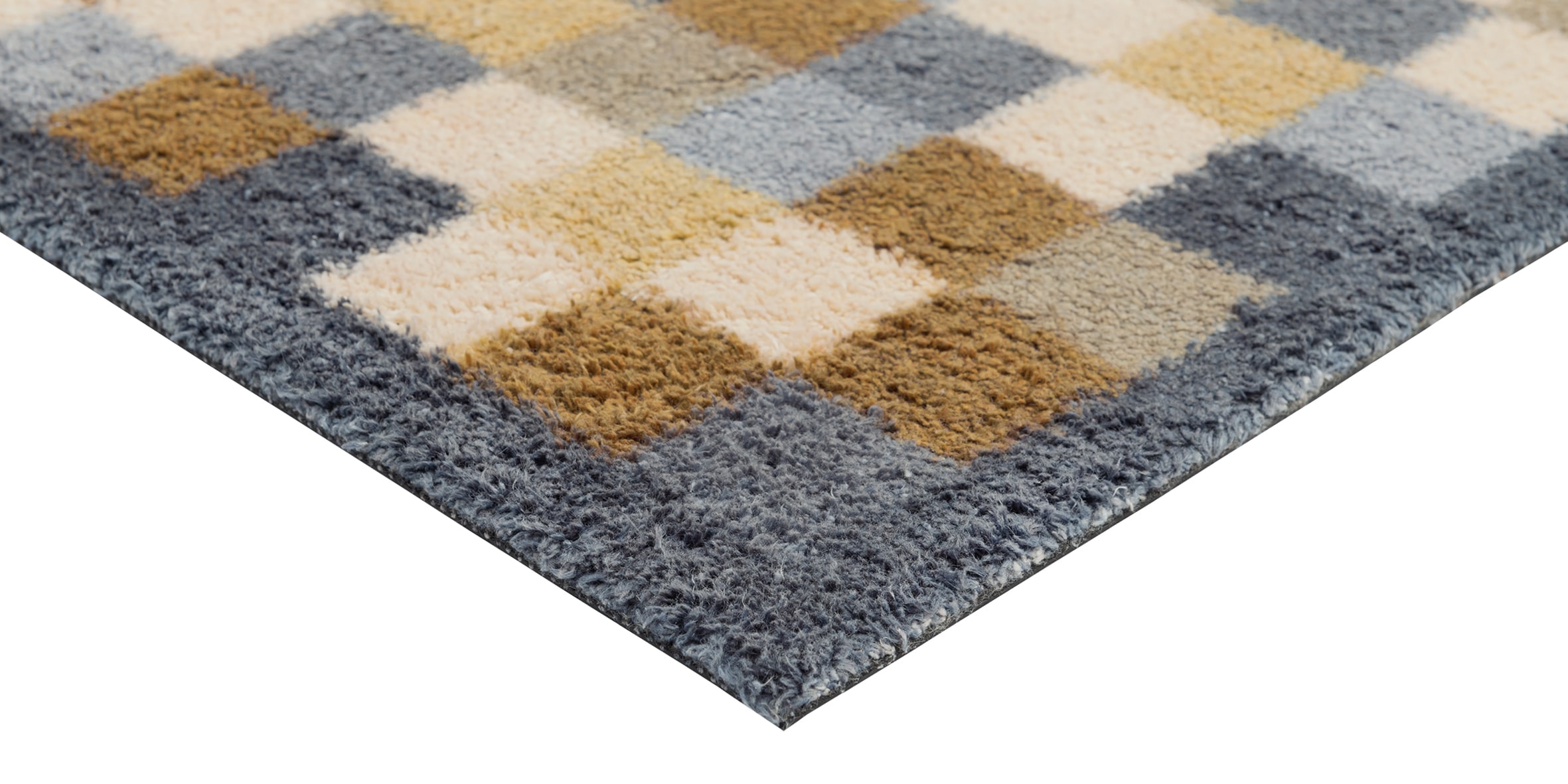 Turtle Mat Fußmatte »und Läufer Neutral Squares« rechteckig 9 mm Höhe