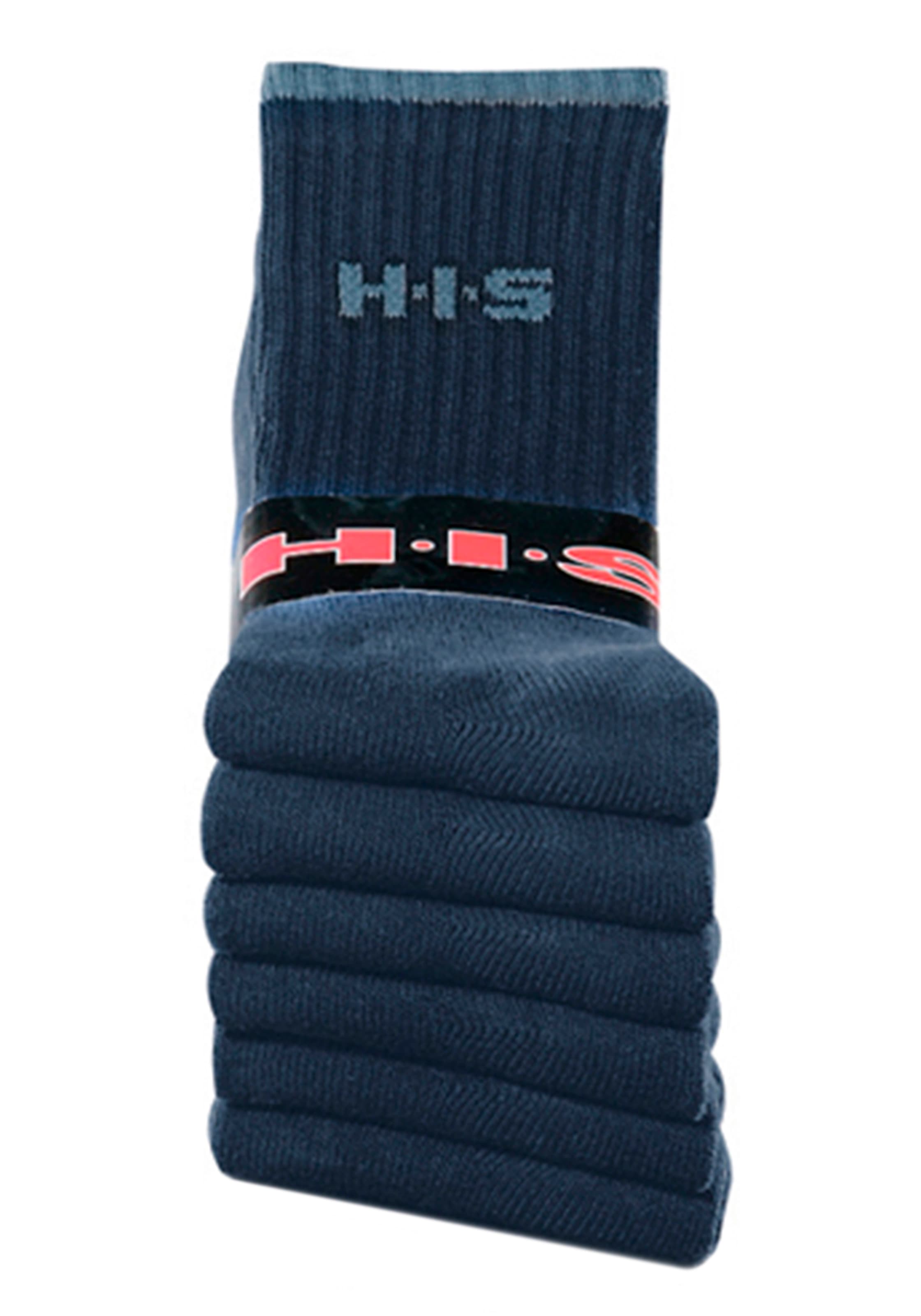 H.I.S Sportsocken, (Packung, 6 Paar), mit Frottee & verstärkten Belastungszonen