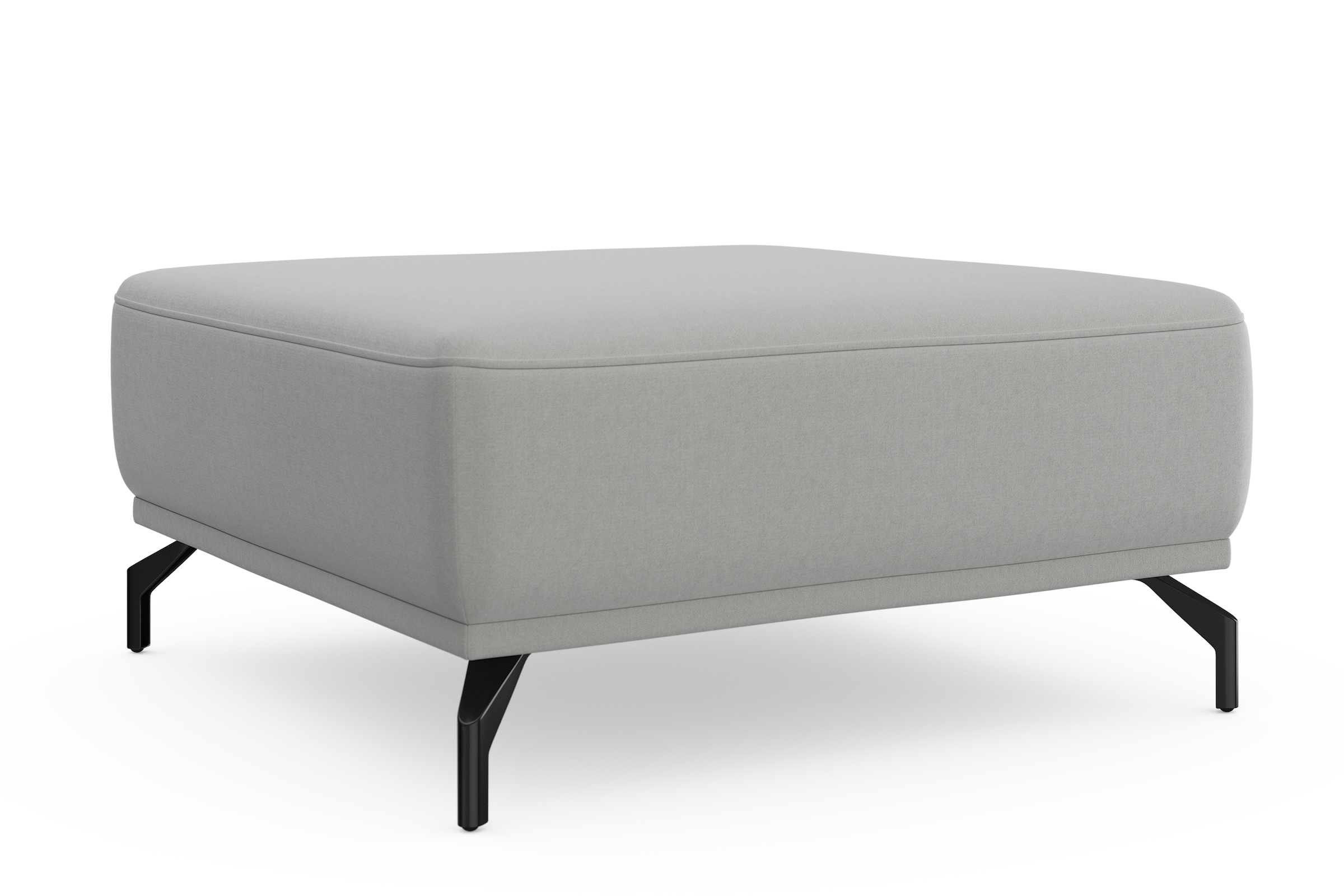 sit&more Hocker »Bailando«, mit Federkern und schwarzen, matten Metallfüßen