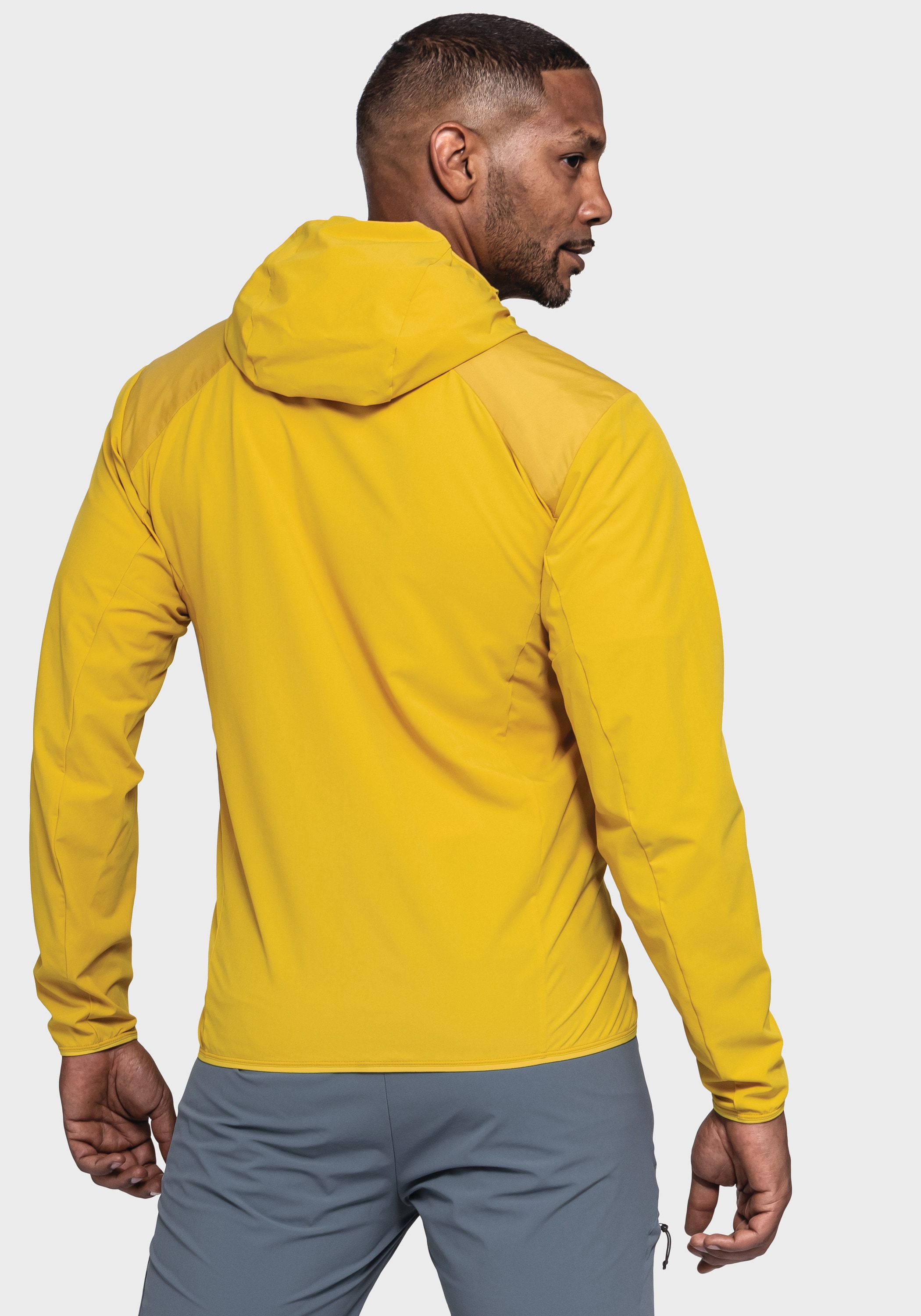 Schöffel Funktionsjacke »Hiking Hybrid Jk Style Blaueis MNS«, mit Kapuze