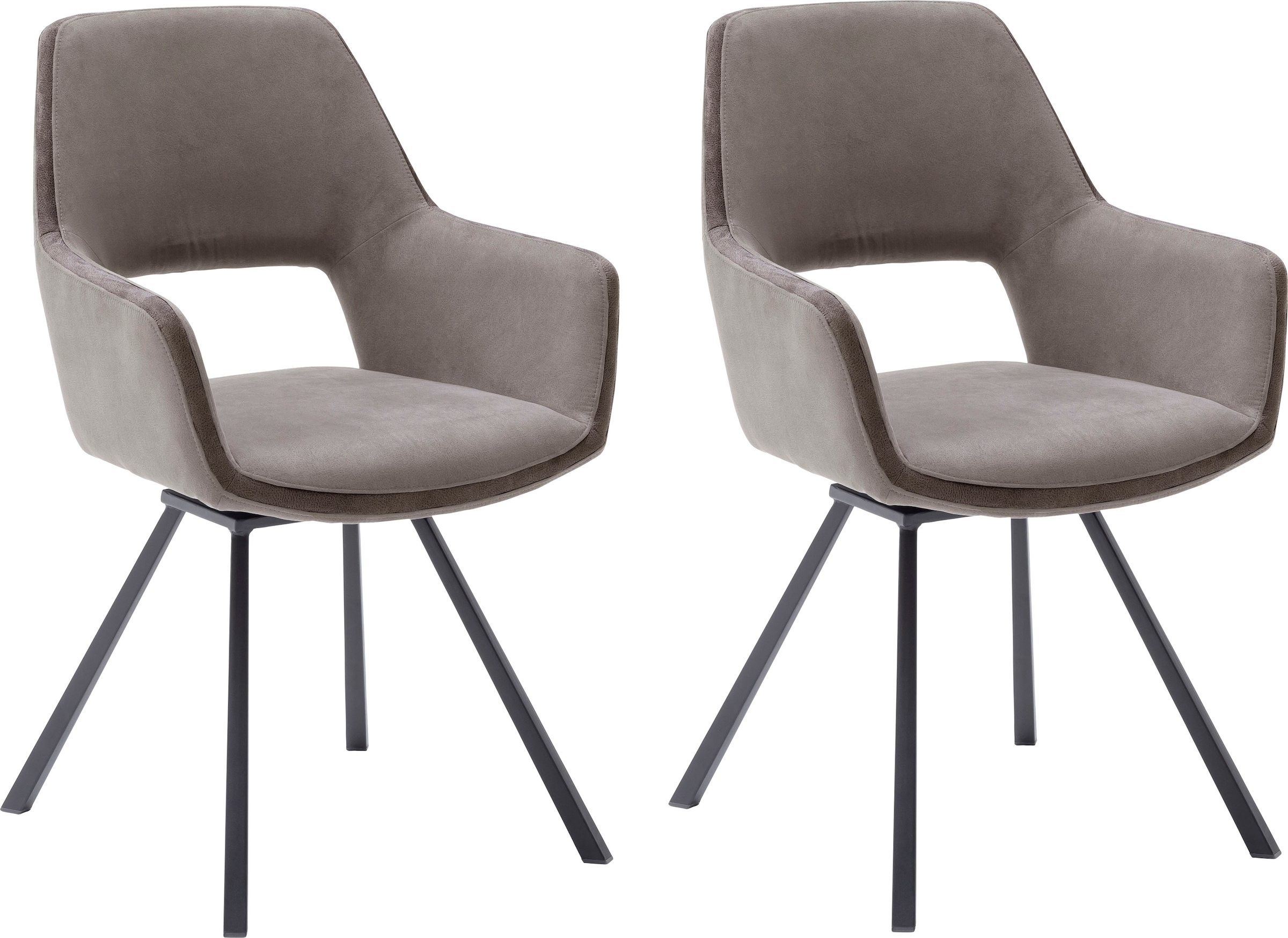 MCA furniture Esszimmerstuhl »Bayonne«, (Set), 2 St., 2-er Set, Stuhl  180°drehbar mit Nivellierung, belastbar bis 120 kg bei OTTO | Stühle