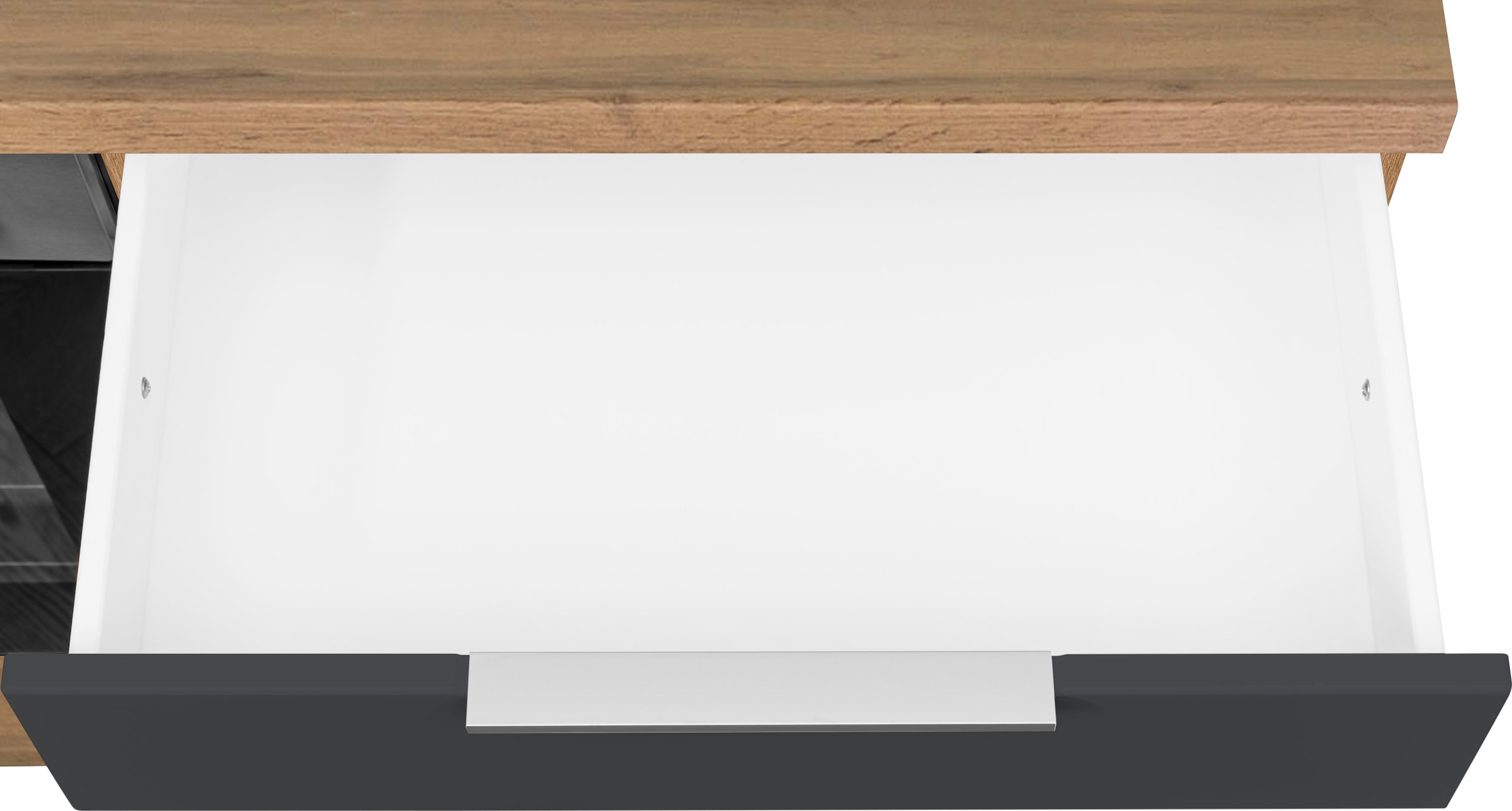 KOCHSTATION Küchenzeile »KS-Luhe« 300 cm breit, wahlweise mit oder ohne E-Geräten, gefräste MDF-Fronten