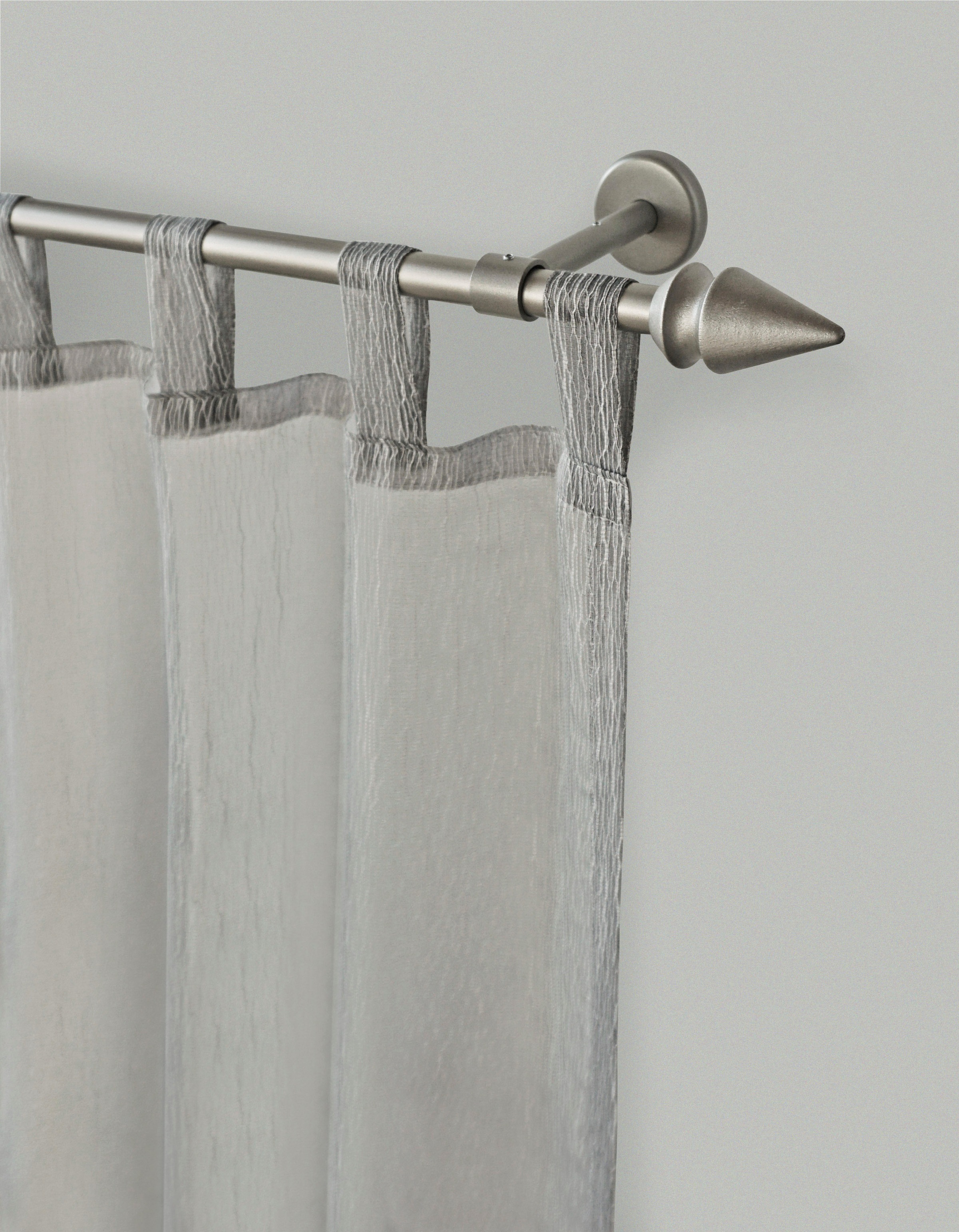 GARESA Gardinenstange »SPYRNA« Ø 16 mm 1 läufig-läufig Wunschmaßlänge Vorhanggarnitur, verlängerbar, Spitze, ohne Ringe