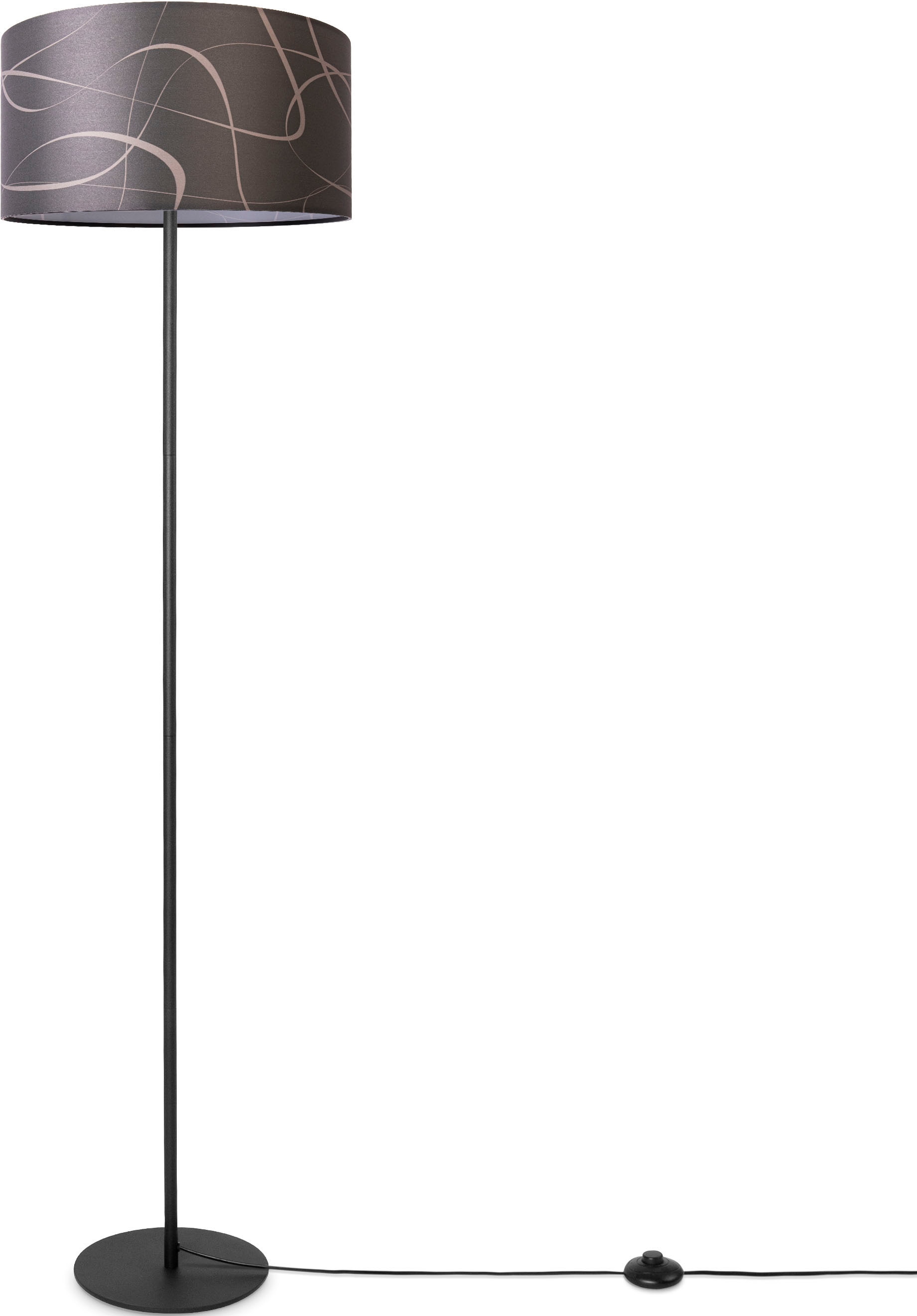 Paco Home Stehlampe Uni E27 »Luca im Dreibein Shop Mit Online Stoff OTTO Abstrakt Stehlampe Modern Lampenschirm bestellen Tribal«