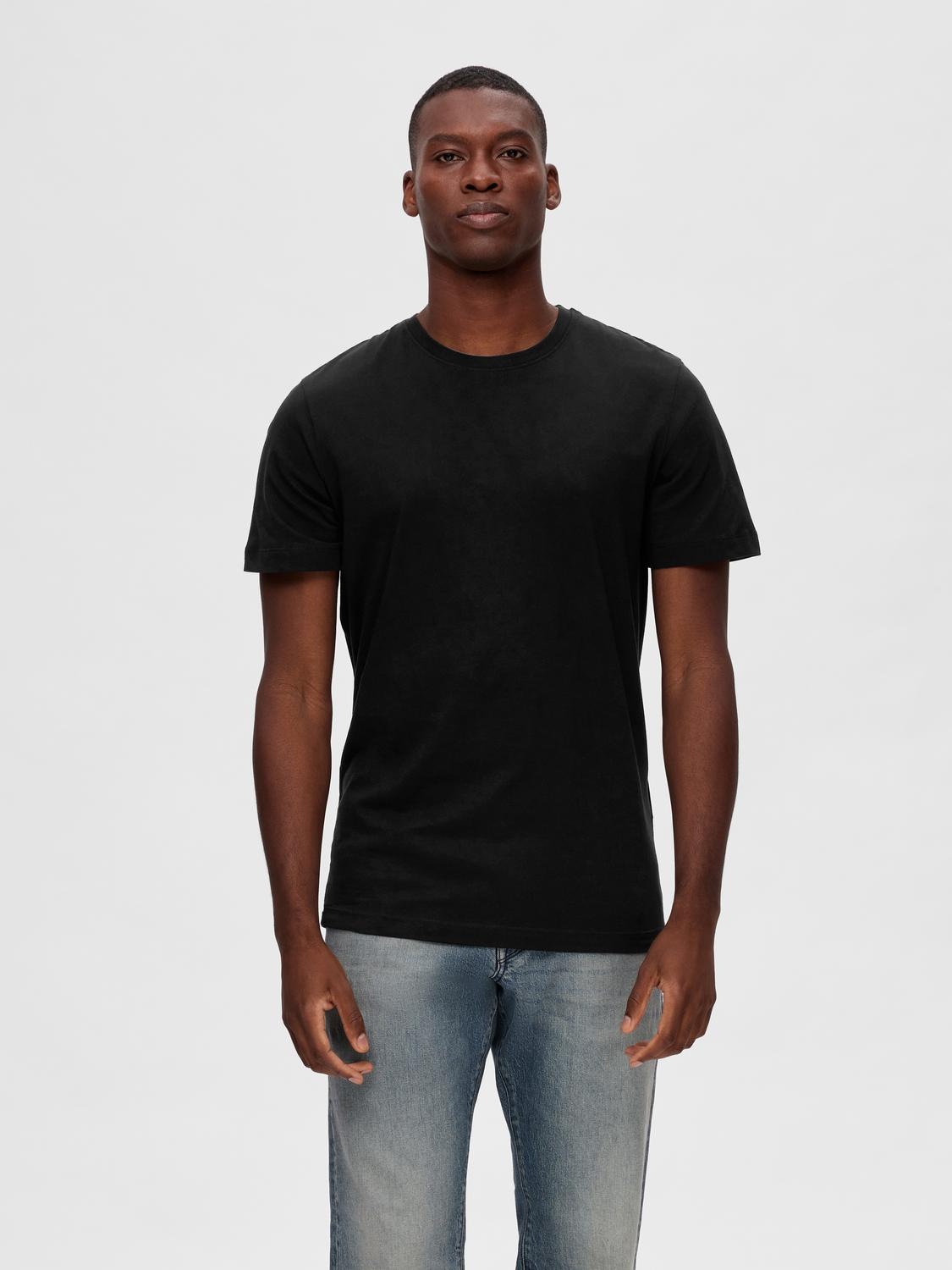 SELECTED Rundhalsshirt »SLHZREG-DAN 3 PACK SS O-NECK TEE« Packung, 3