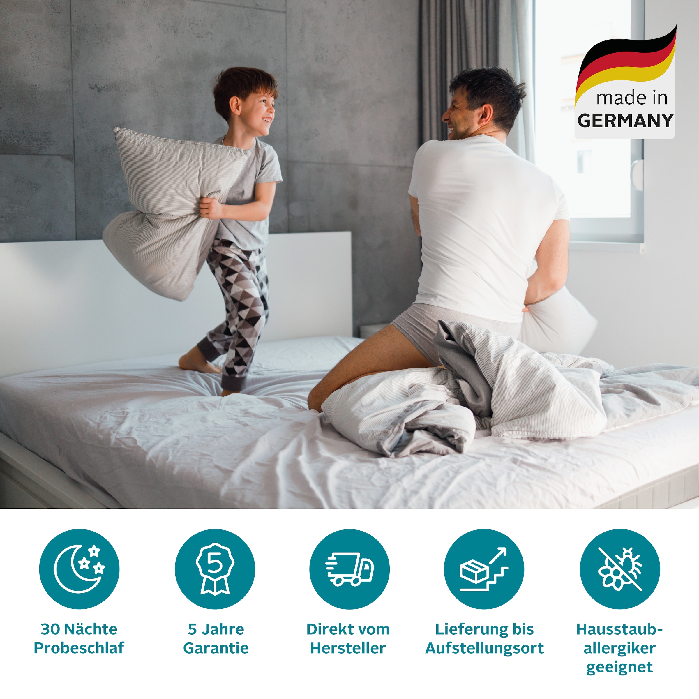 OTTO home Komfortschaummatratze »Feeny, 7 Zonen Wendematratze, 90x200 cm, 140x200 cm & mehr« 19 cm hoch Raumgewicht: 38 kg/m³ 1 Stk. tlg. ergonomisch, atmungsaktiv, Matratze mit Visko-Memory-Funktion