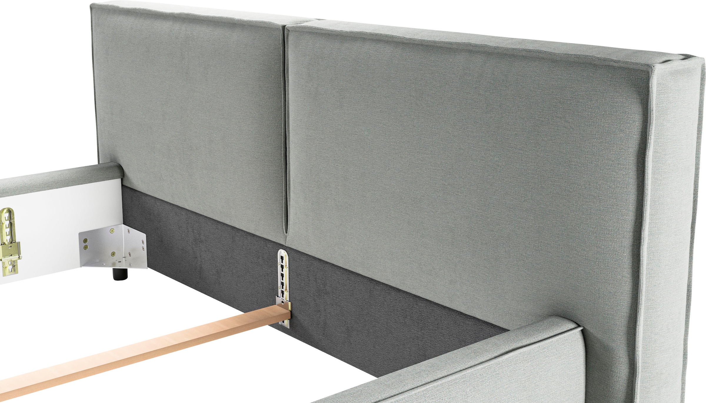 INOSIGN Polsterbett »Adrina mit Biesenoptik, Feincord und Luxus-Microfaser«, bis 280kg, auch in Überlänge 220 cm, 4 Breiten bis 200cm