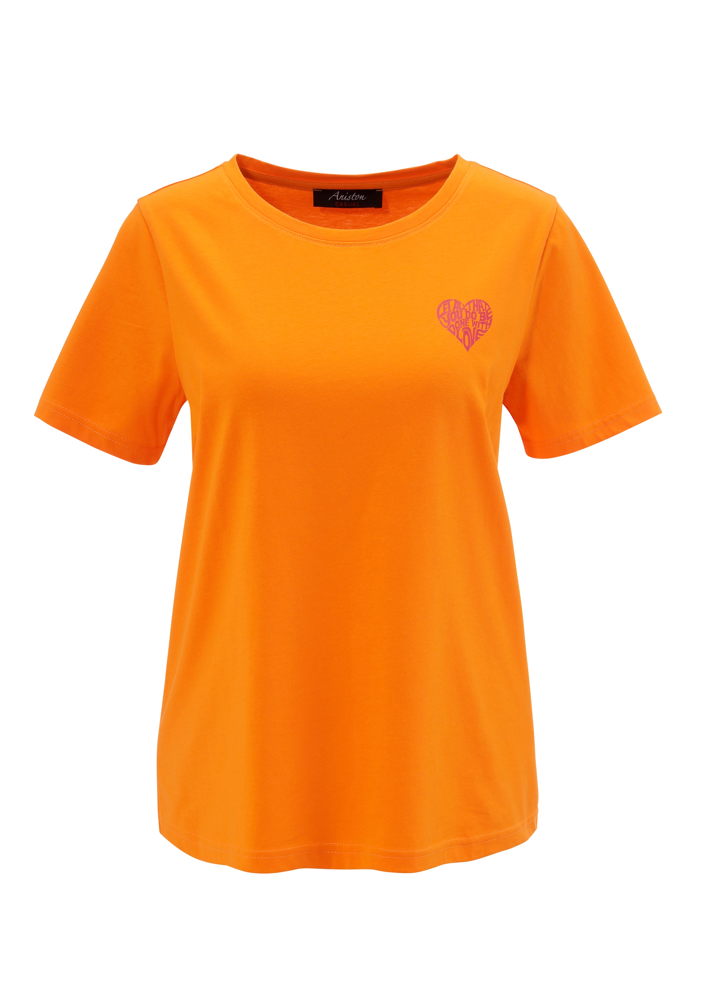 Aniston CASUAL T-Shirt, mit großem Statement-Schriftzug im Rücken - NEUE KOLLEKTION