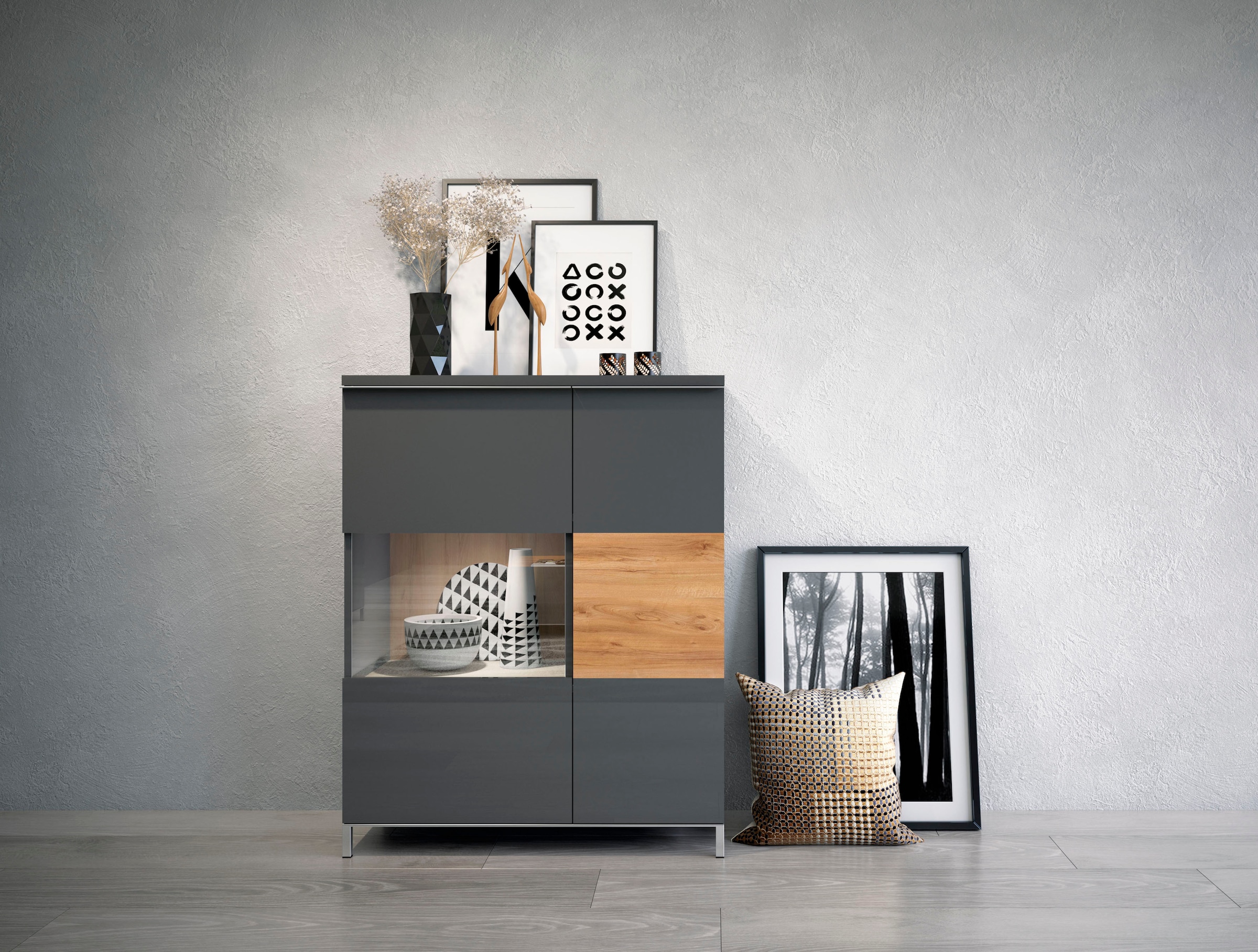 Top-Leistung Places of Style Vitrine »Onyx«, Soft-Close-Funktion OTTO mit bei