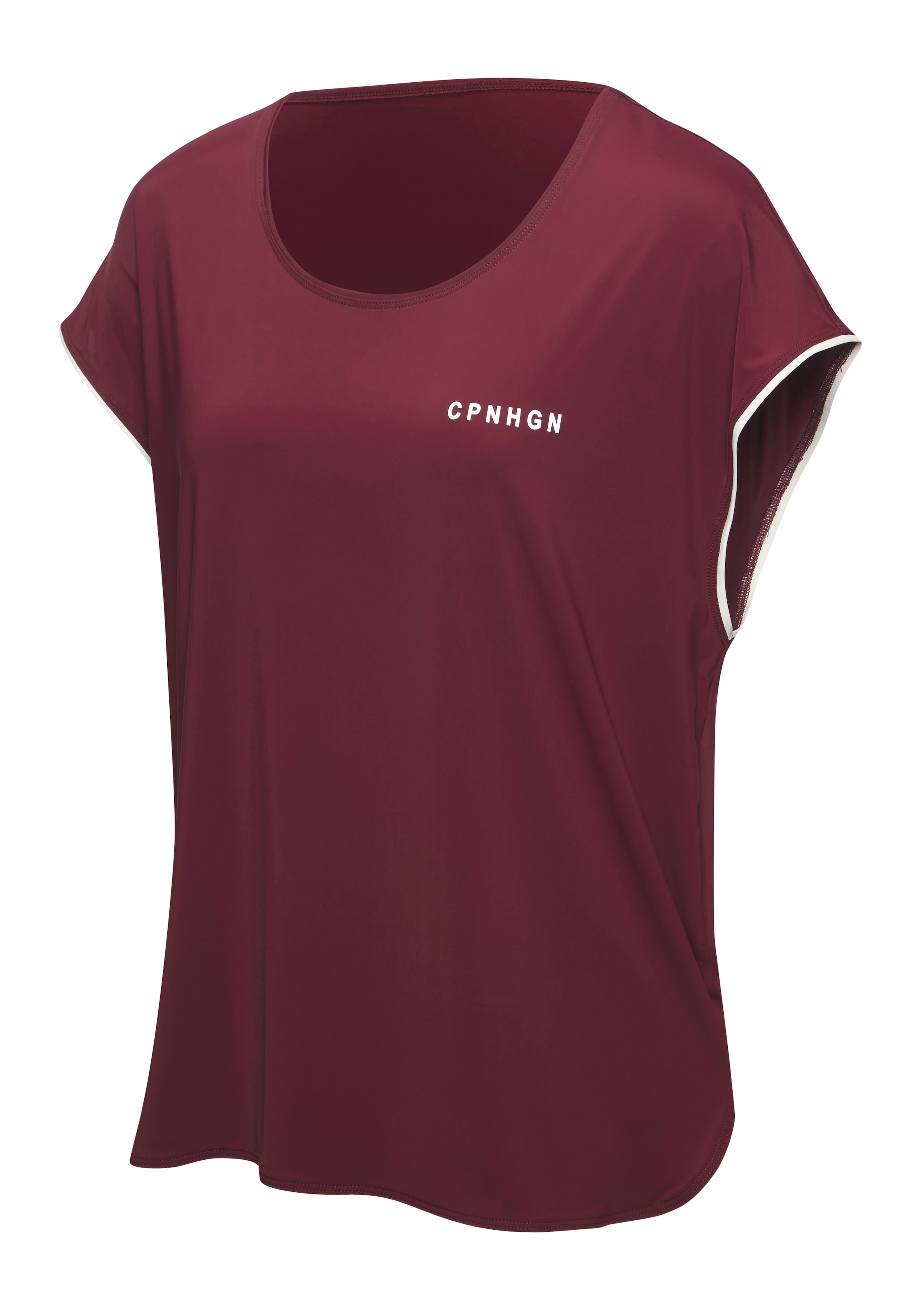 Copenhagen Studios Funktionsshirt mit weitem Armausschnitt