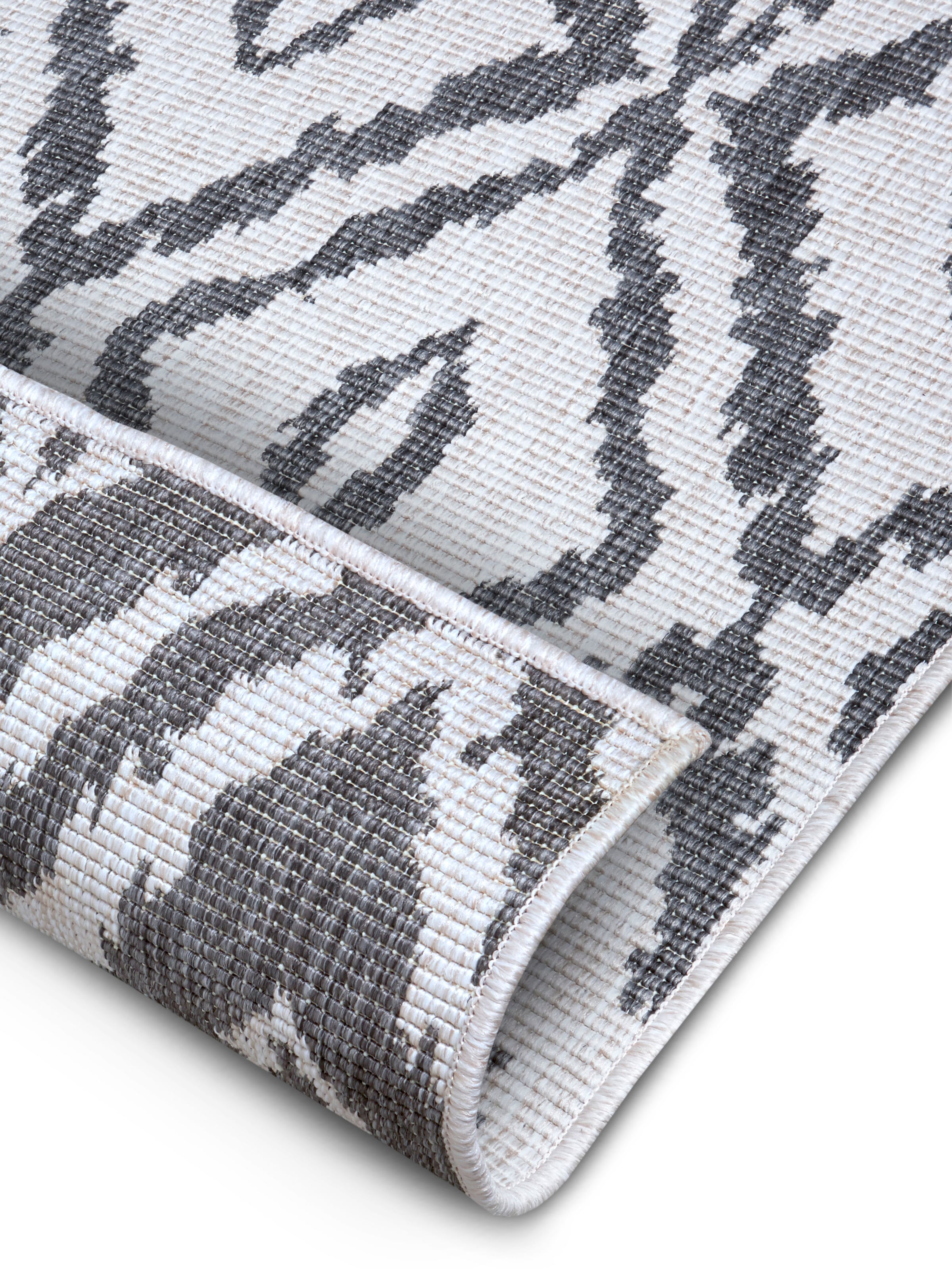NORTHRUGS Teppich »Rio«, rechteckig, 5 mm Höhe, Rauten Design, Robust, Pflegeleicht, Flachgewebe, Wendbar