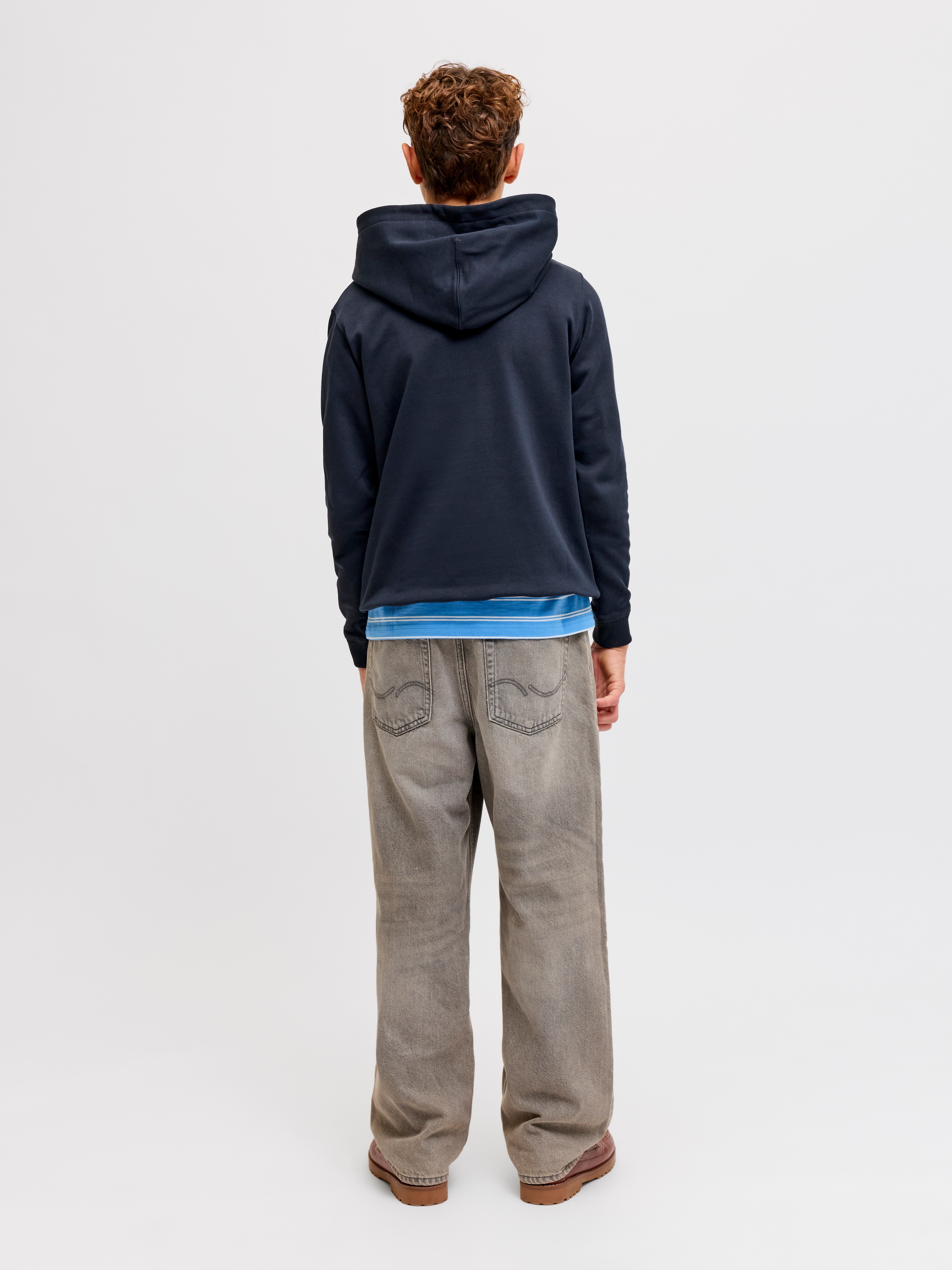 Jack & Jones Junior Kapuzensweatshirt »JORNORREBRO EMB SWEAT HOOD NOOS JNR«
