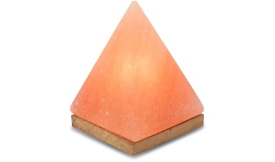 Salzkristall-Tischlampe »Pyramide«, Handgefertigt - jeder Stein ein Unikat, H: ca....