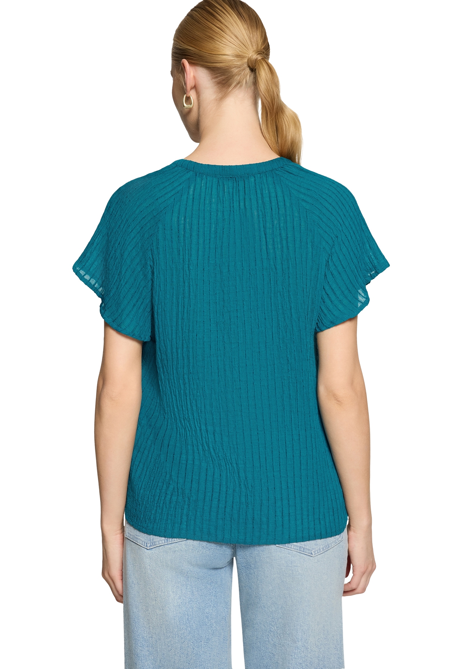 Zero Klassische Bluse »Bluse mit V-Ausschnitt«