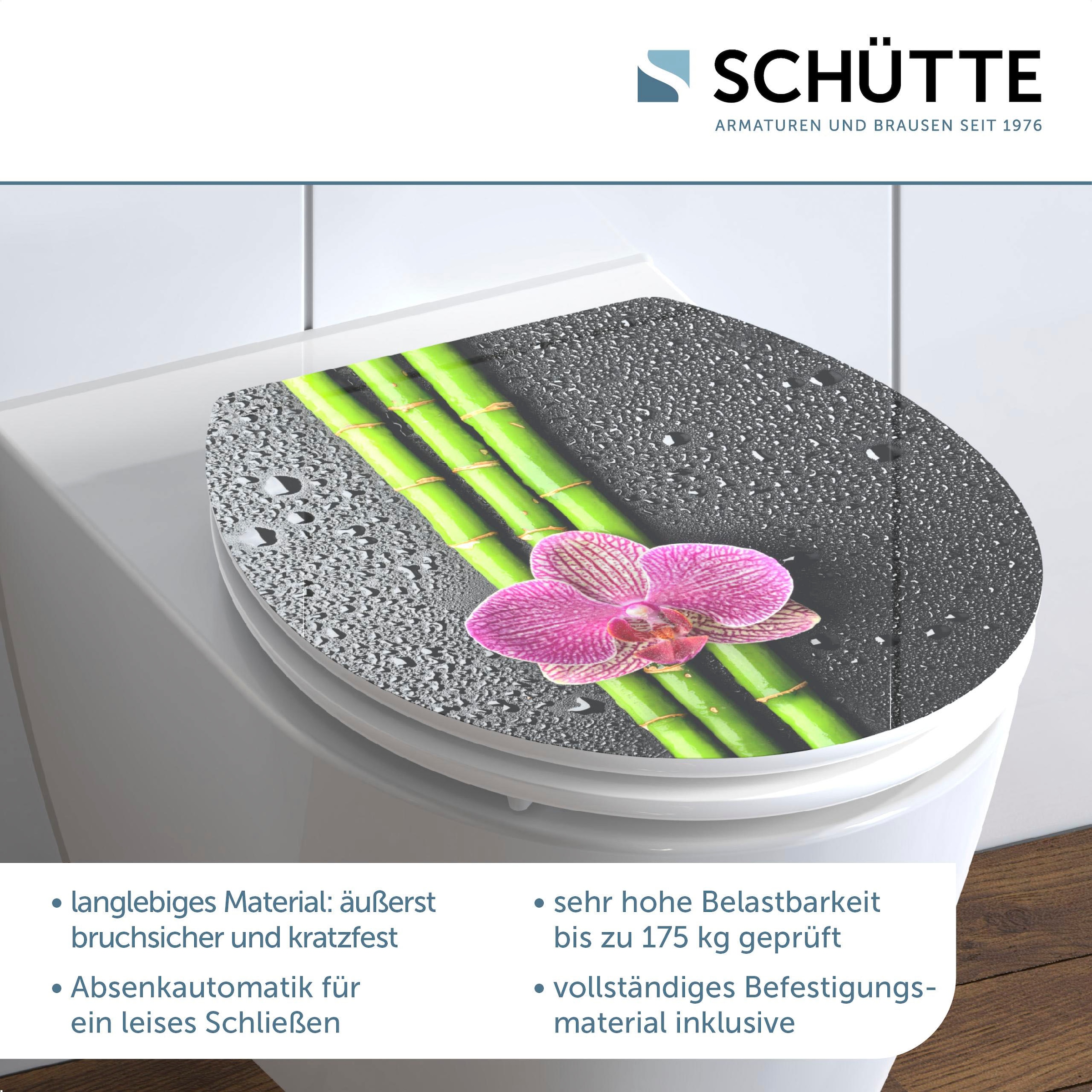 Schütte WC-Sitz »Asia«, High Gloss mit MDF Holzkern, mit Absenkautomatik