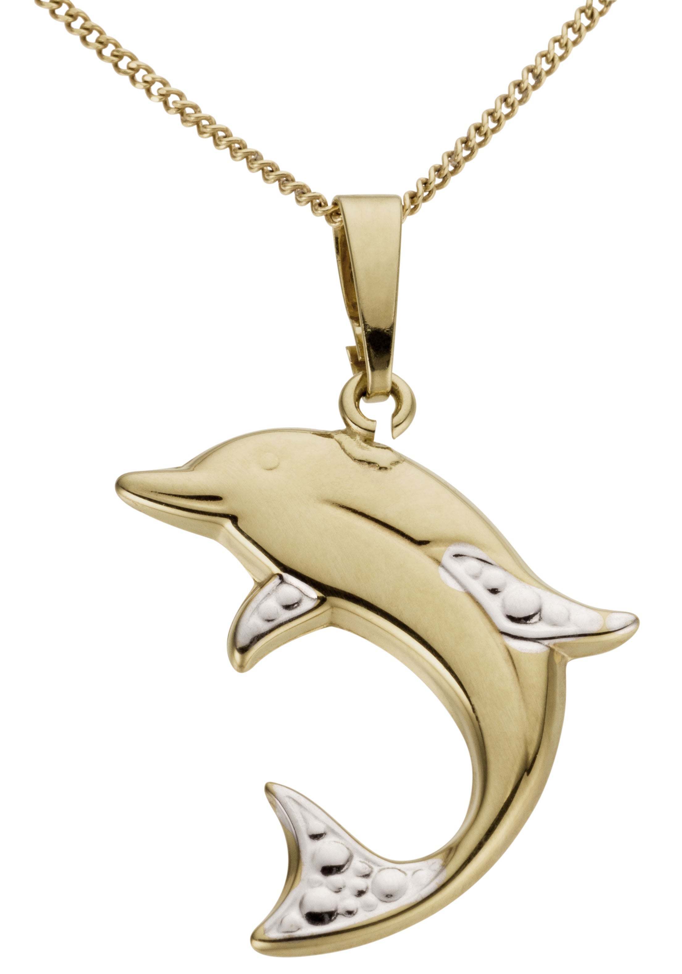 Firetti Kettenanhänger »Schmuck Geschenk Gold 333 Halsschmuck Anhänger für Halskette Delfin«, Made in Germany