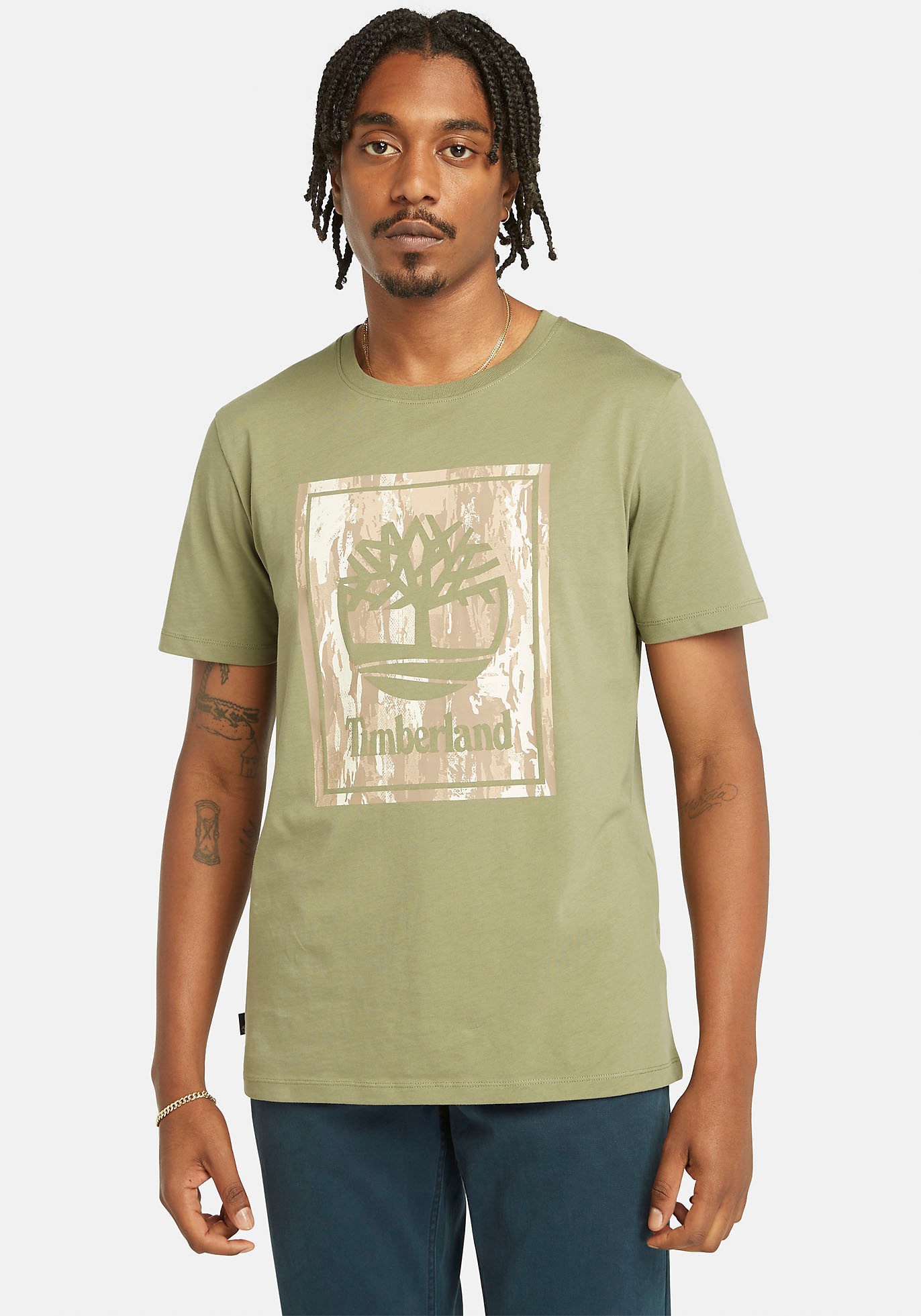 Timberland T-Shirt »STACK LOGO Camo Short Sleeve Tee«, in großen Größen