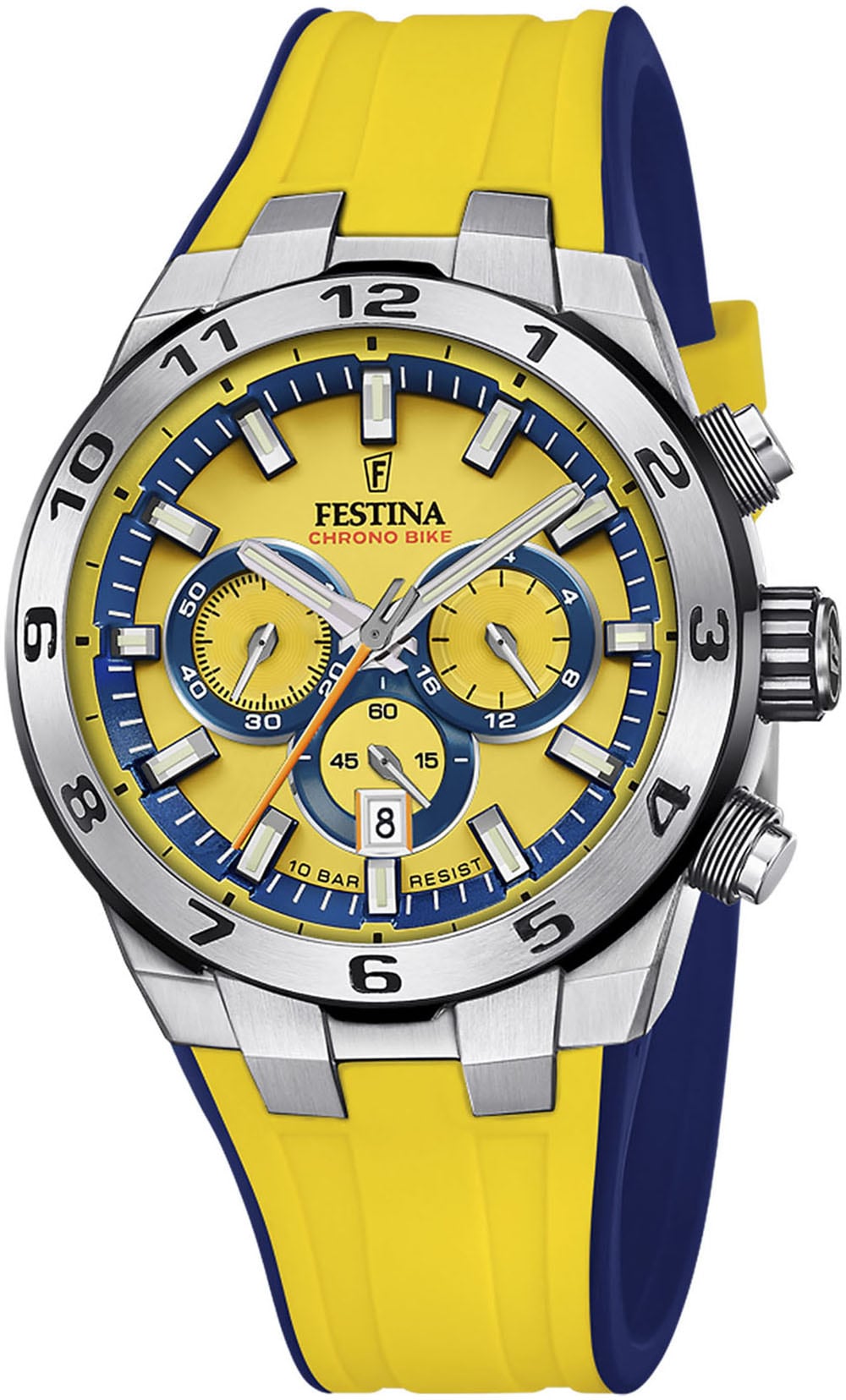 Festina Chronograph »Chrono Bike 2024«, Armbanduhr, Quarzuhr, Herrenuhr, Stoppfunktion, bis 10 bar wasserdicht