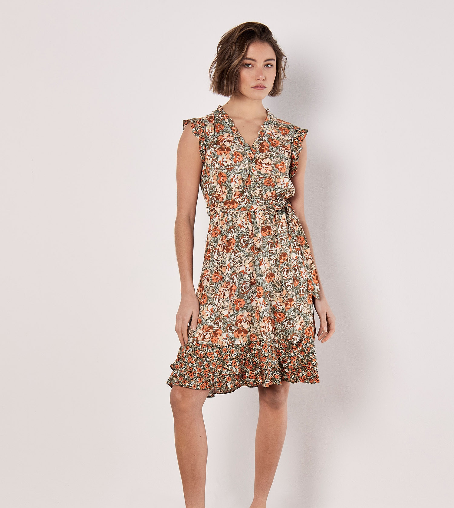 Apricot Minikleid »Minikleid« 2 tlg. mit Rüschen
