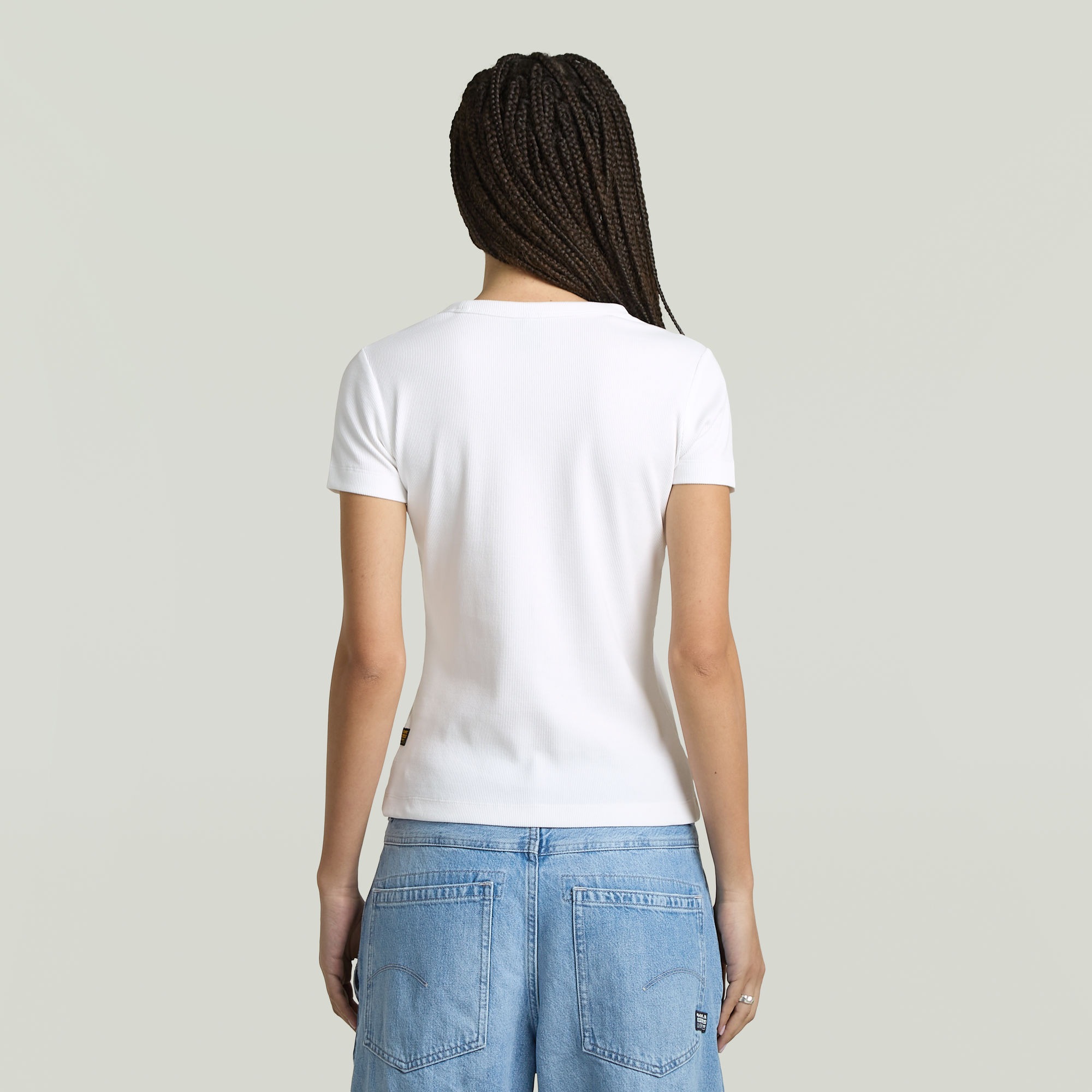 G-STAR T-Shirt »Rib Cap Sleeve«, aus Rippjersey