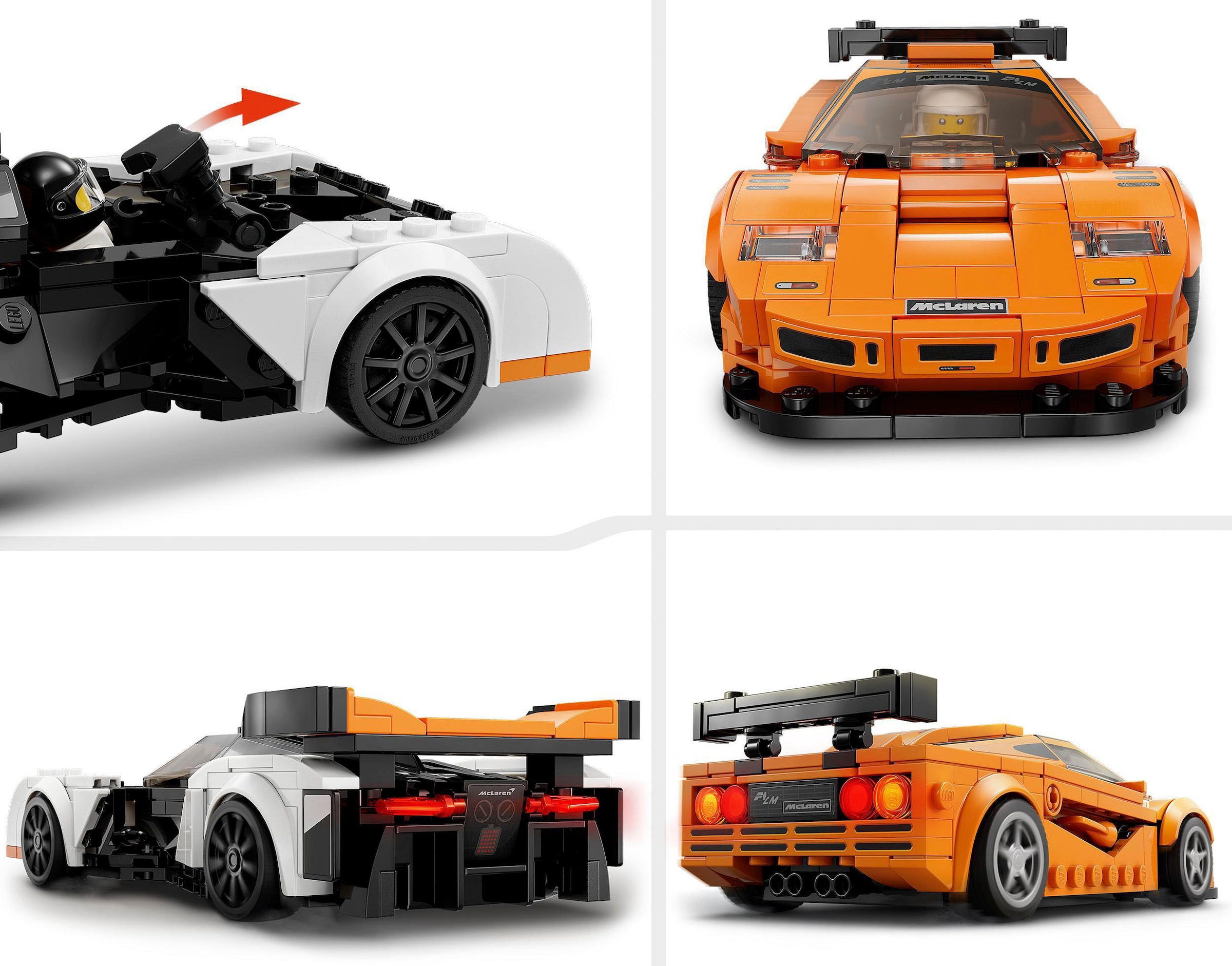 LEGO® Konstruktionsspielsteine »McLaren Solus GT & McLaren F1 LM (76918), LEGO® Speed Champions«, (581 St.)