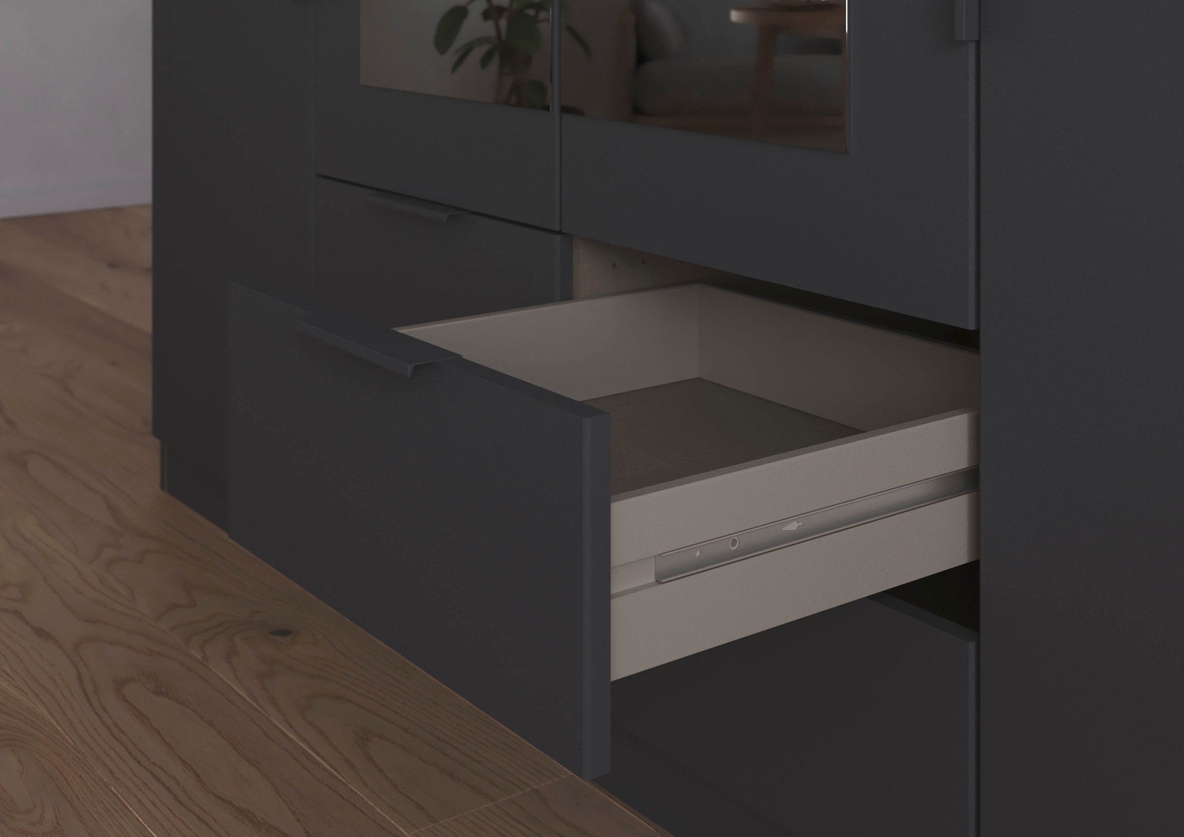 rauch Drehtürenschrank »Kleiderschrank Schrank Garderobe KREFELD optional mit Spiegel«, mit 3 Griff-Varianten, inkl. praktischen Schubladen MADE IN GERMANY