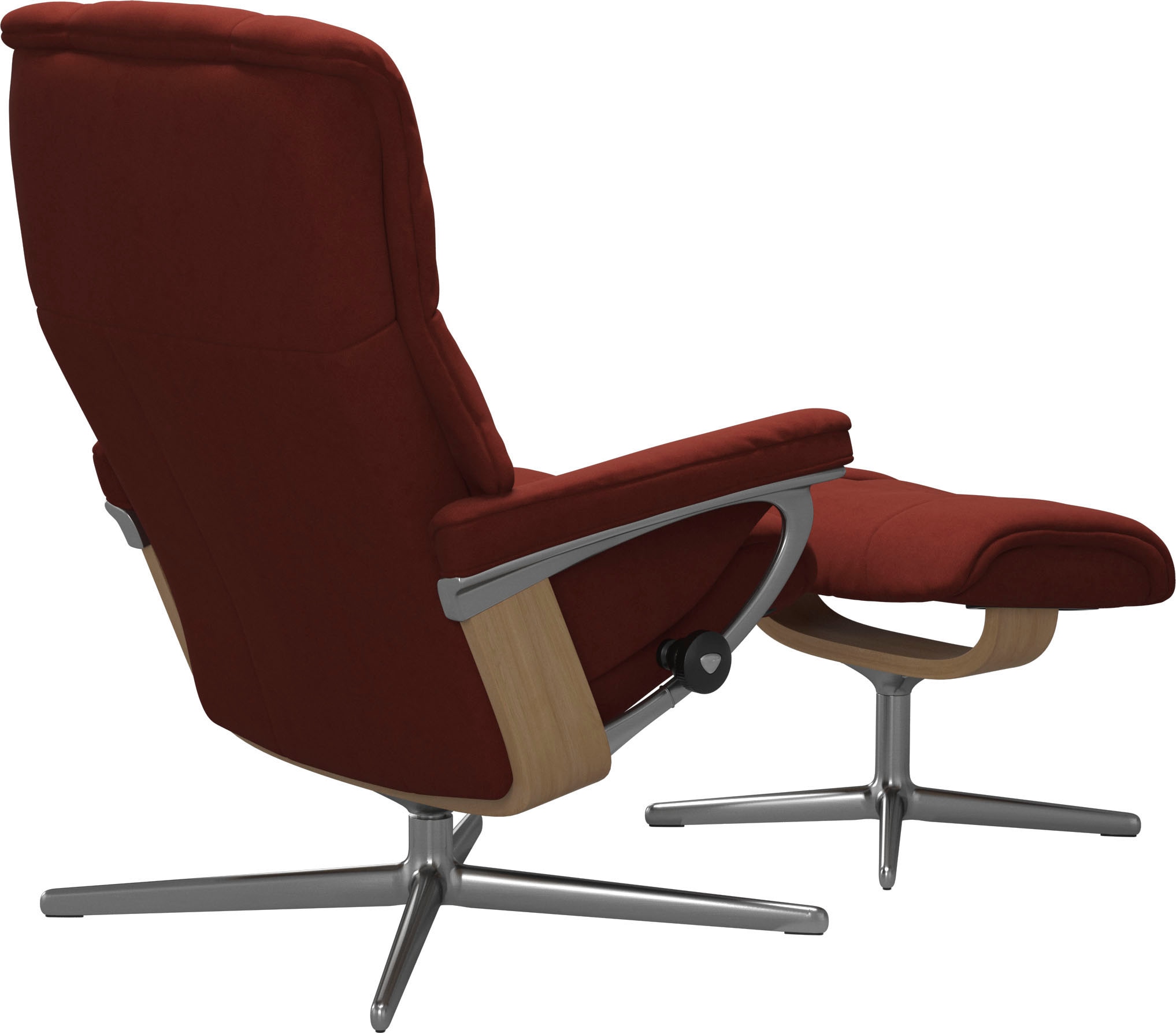 Stressless® »Mayfair« Set, Relaxsessel mit Hocker,  mit Hocker, mit Cross Base, Größe S, M & L, Holzakzent Eiche