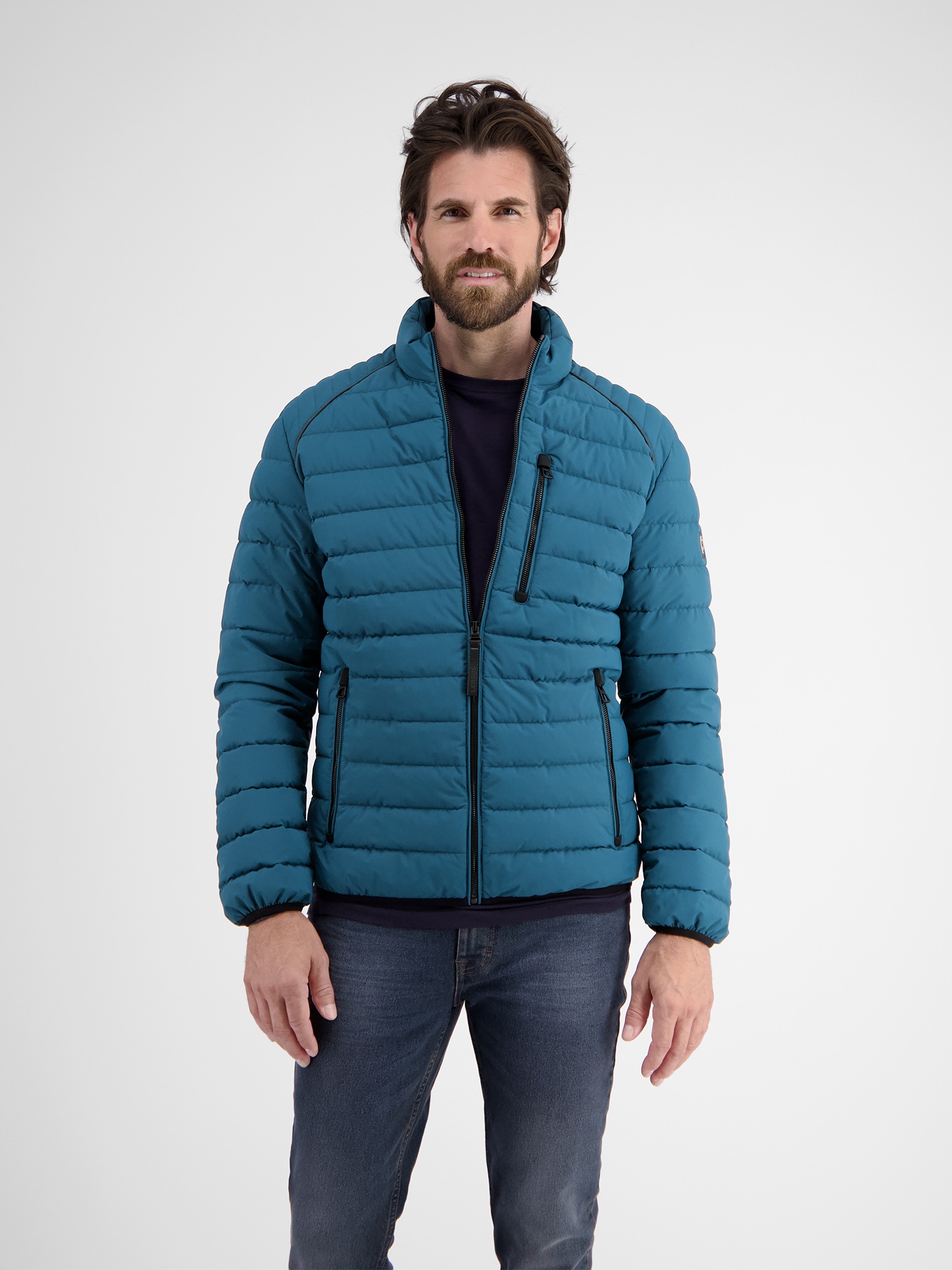 Lerros Herren Steppjacke »Leichte Herren Funktions-Steppjacke« ohne Kapuze Wasser- und windabweisend in blau, Größe XL