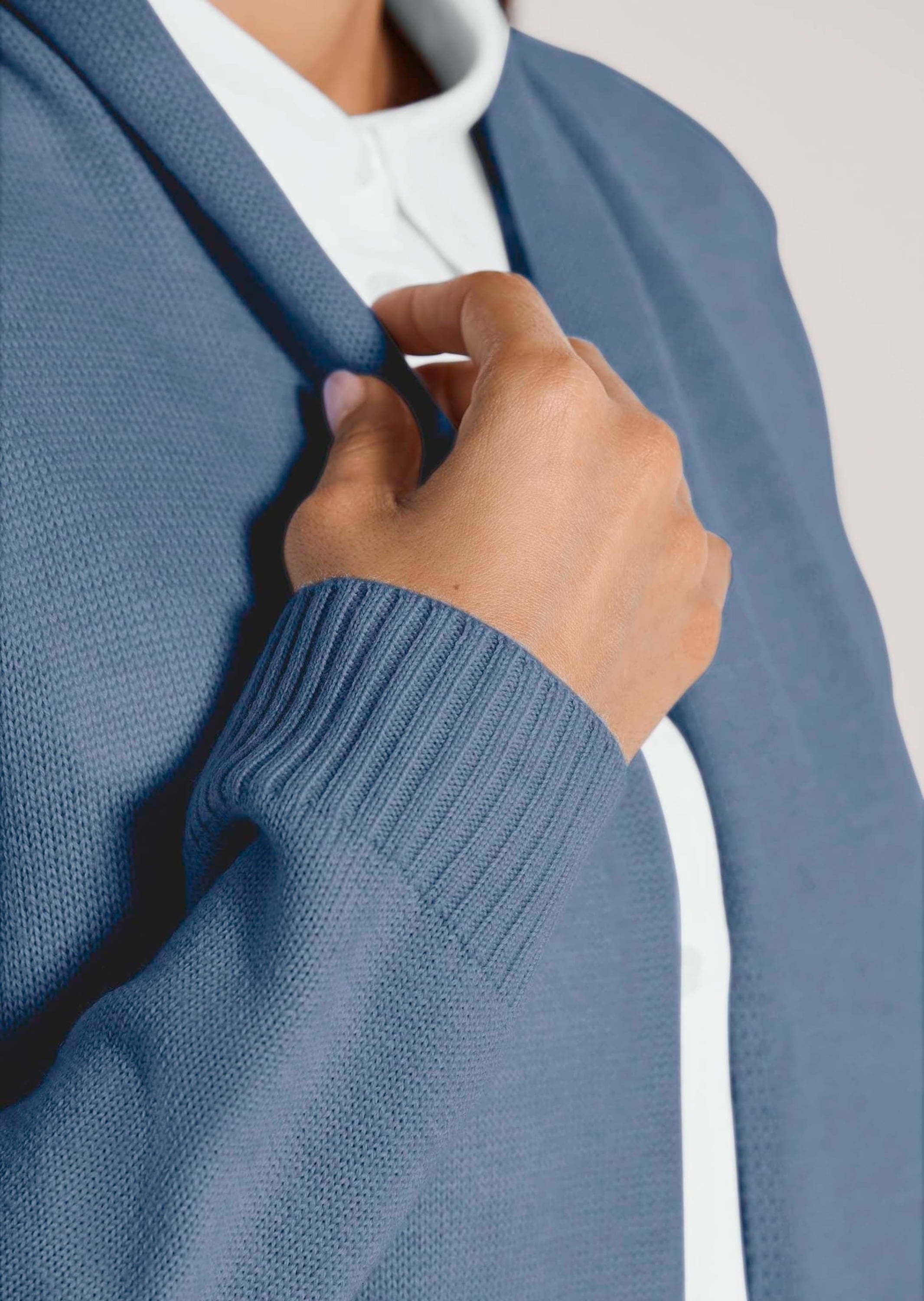 MADELEINE Strickjacke »Strickjacke Lange Strickjacke ohne Verschluss«