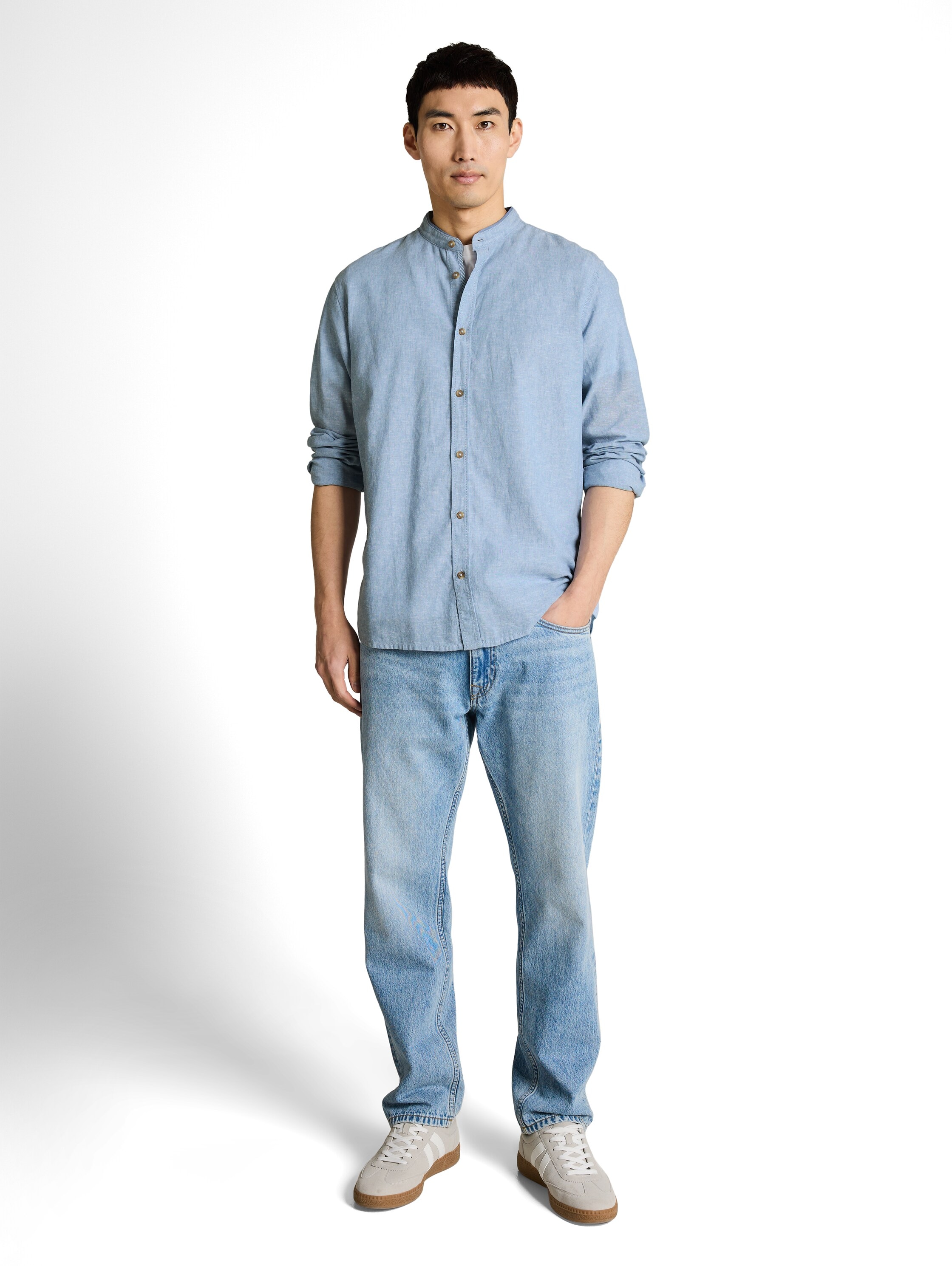 TOM TAILOR Langarmhemd mit Knopfleiste