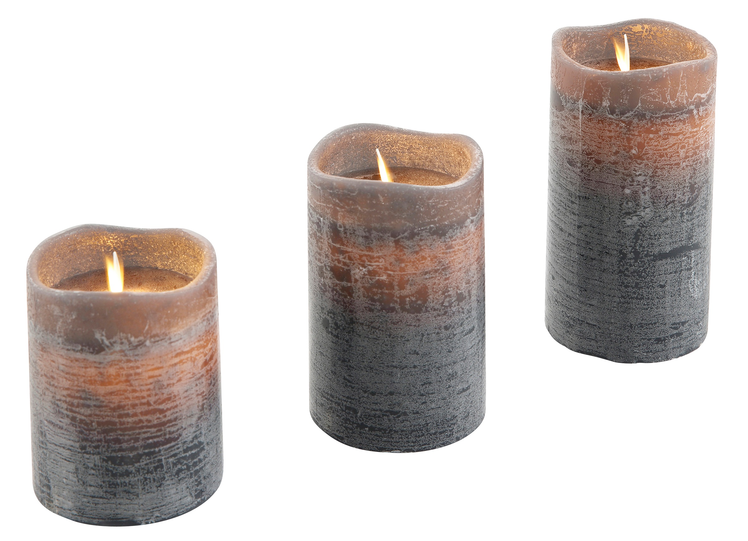 Star-Max LED-Kerze »Weihnachtsdeko« aus Echtwachs, mit  beweglicher Flamme