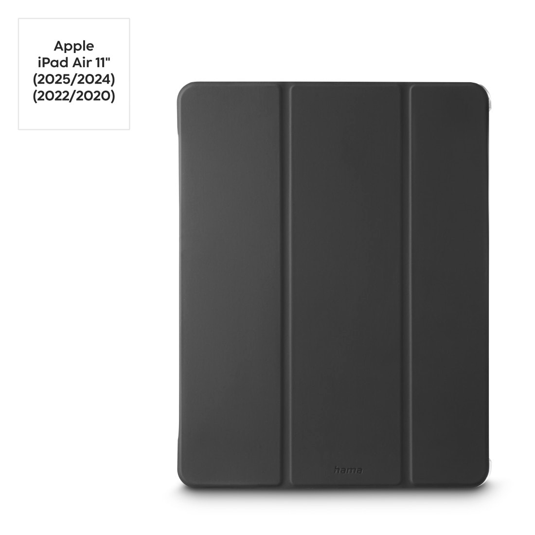 Hama Tablet-Hülle »Tablet-Hülle mit Standfunktion für iPad Air 10.9“ und 11“, schwarz« iPad | iPad Air 11" (2024/2025) Magnetischer Deckel, Standfunktion, transparente Rückseite, leicht