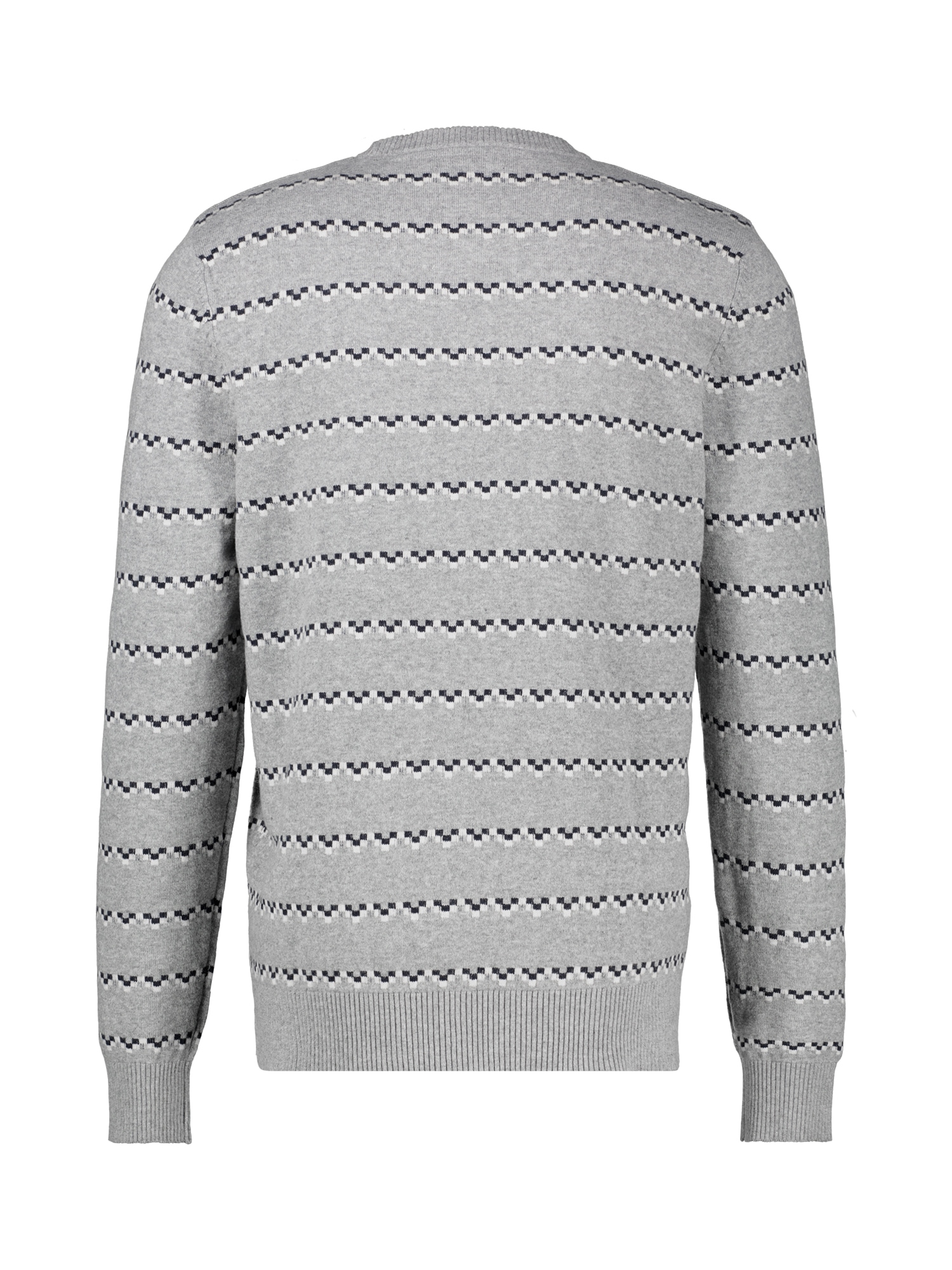 LERROS Strickpullover »Strickpullover mit geometrischem Muster aus Mischgewebe«
