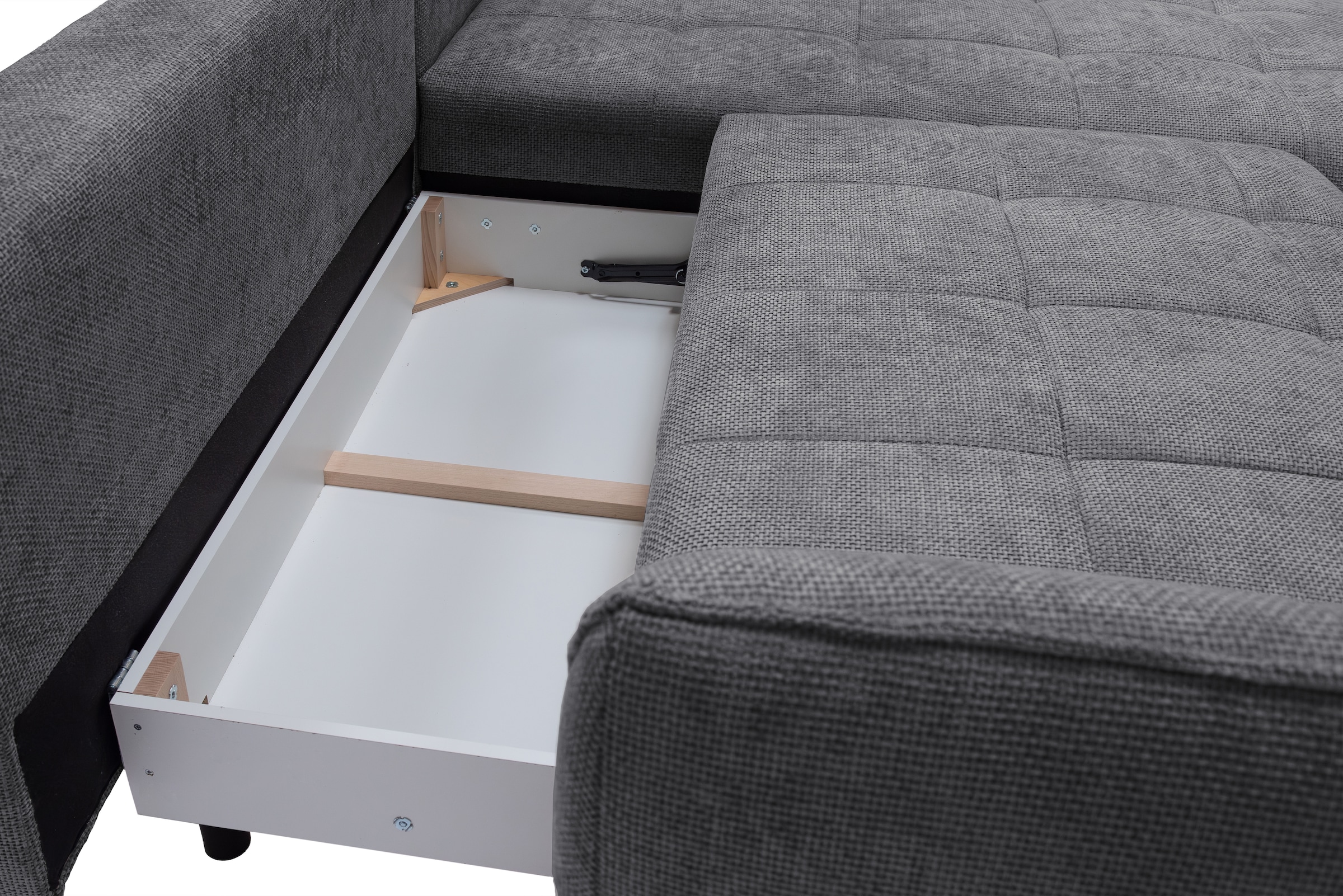 exxpo - sofa fashion Ecksofa »Samoa, bequem und modern, mit Easy-Lift-Bettfunktion, L-Form«, Ecksofa Samoa, inkl. Bettfunktion, Bettkasten und Rückenkissen