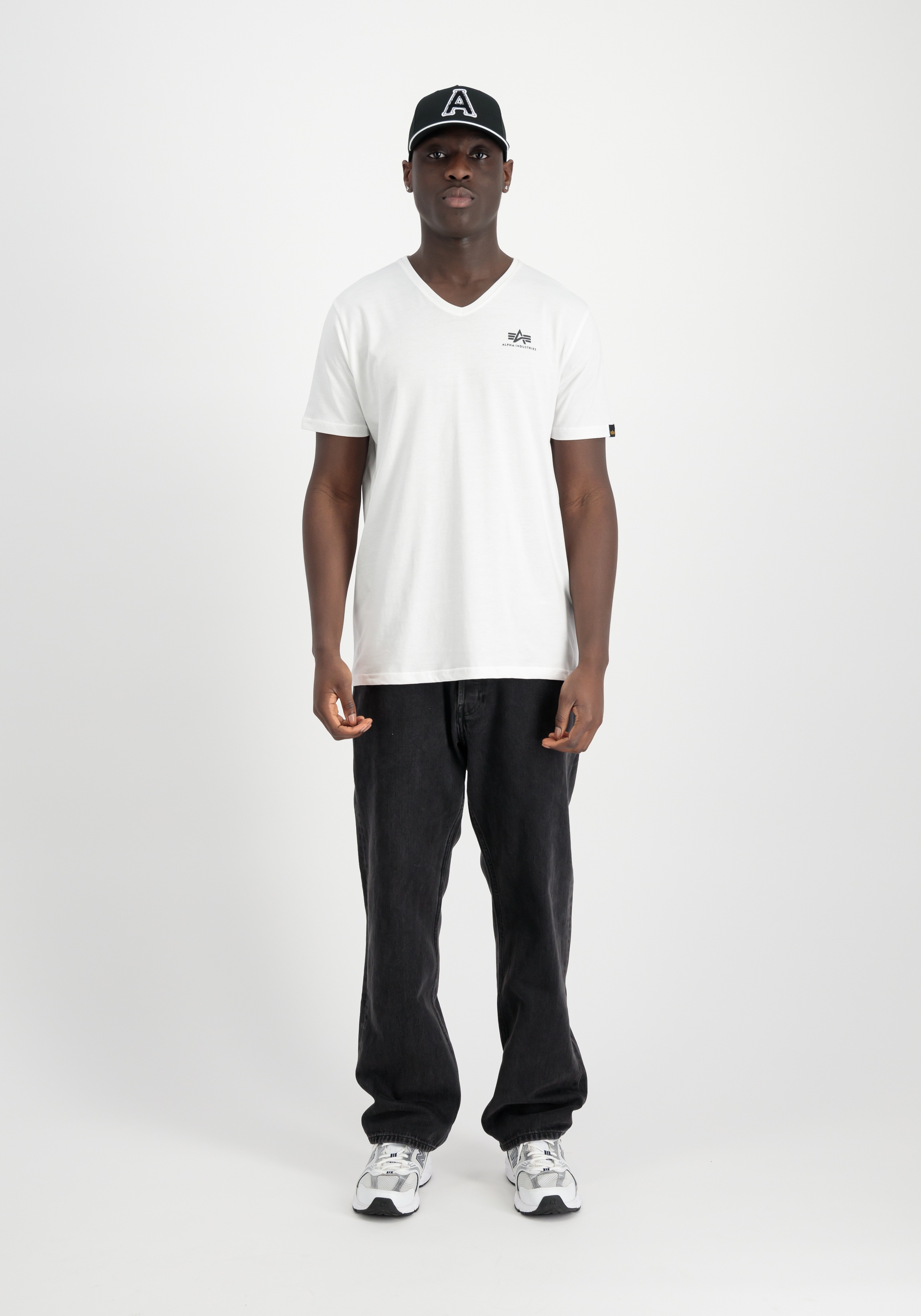 Alpha Industries T-Shirt »Alpha Industries Men - T-Shirts Basic V-Neck T-Shirt SL«