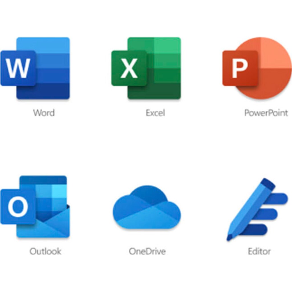 Microsoft Officeprogramm »original Microsoft 365 Single für 1 Person«, (1 St.), Premium-Office-Apps, 1 TB OneDrive Cloudspeicher, Product Key in Box