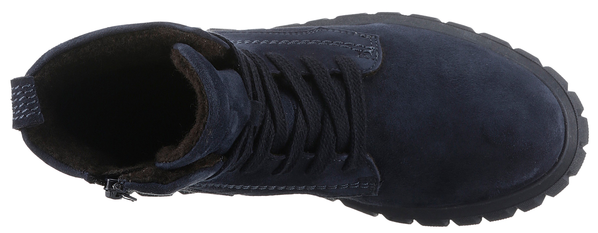 Tamaris Schnürboots, Keilabsatz, Schnürstiefelette mit zusätzlichem Innenreißverschluss