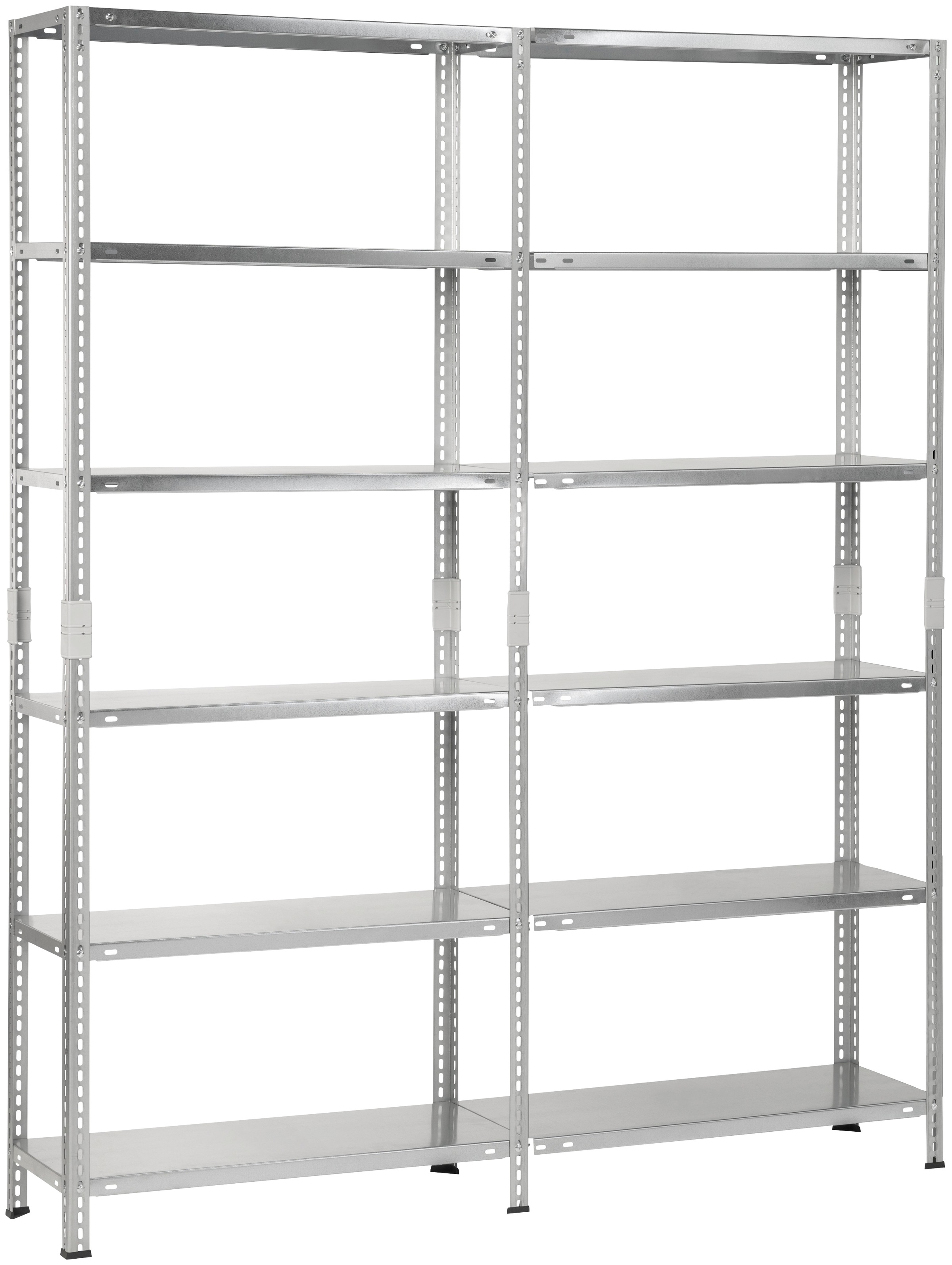 SCHULTE Regalwelt Regal »Grund- und Anbauregal«, 2000x2200x500 mm, verzinkt, 12 Böden