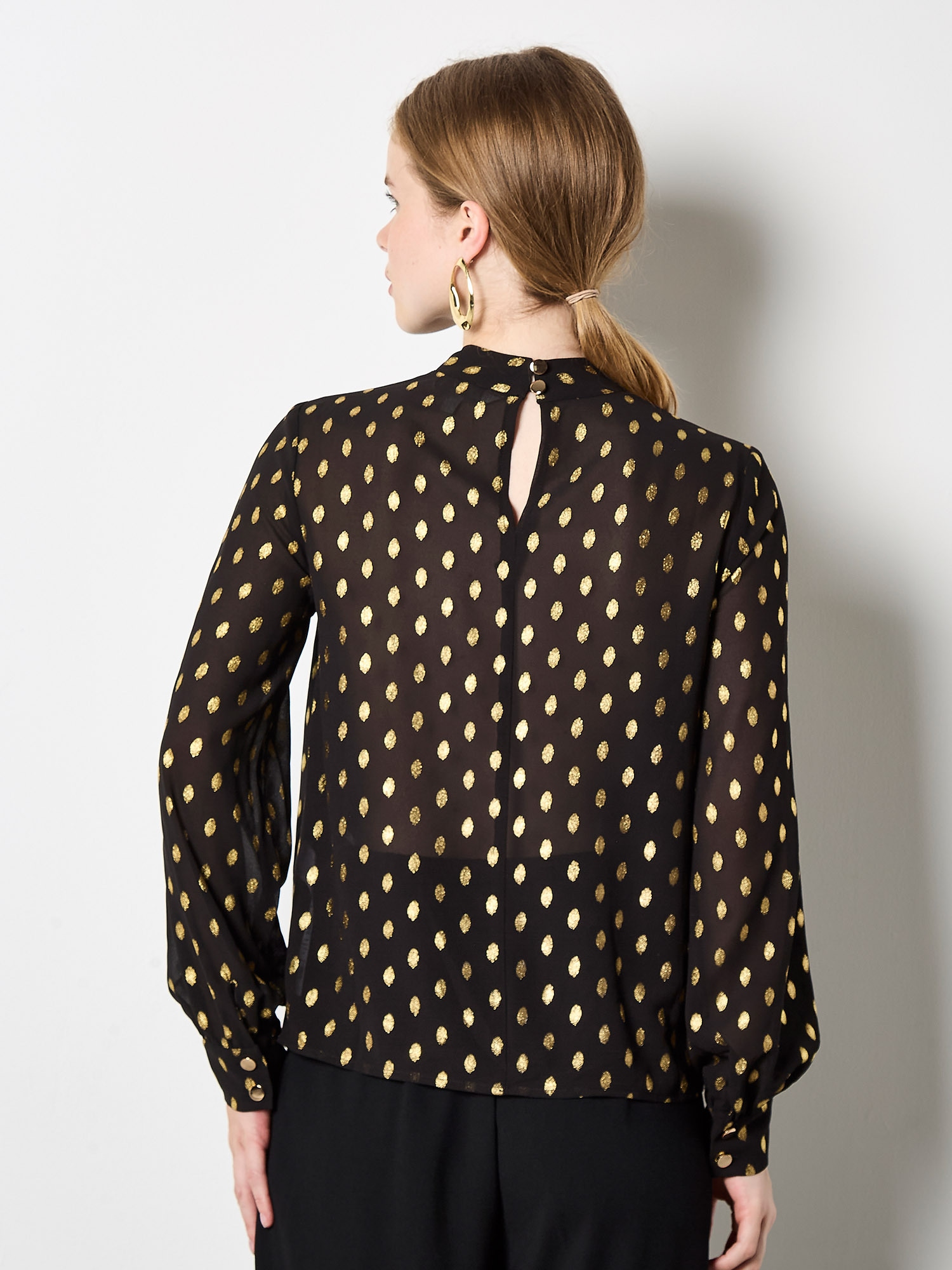 Apricot Klassische Bluse »Blusentop« mit Goldfoliendruck