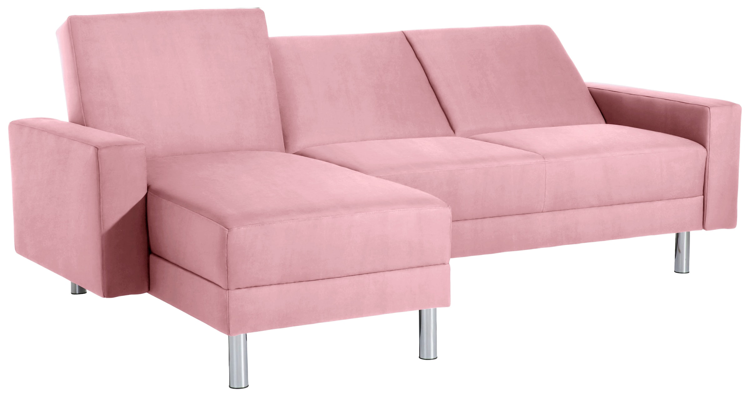 Max Winzer® Schlafsofa »Just Fresh modernes kubisches Sofa, Rückenverstellung für Sitzkomfort« Recamiere links oder rechts montierbar, elegante Metallfüße