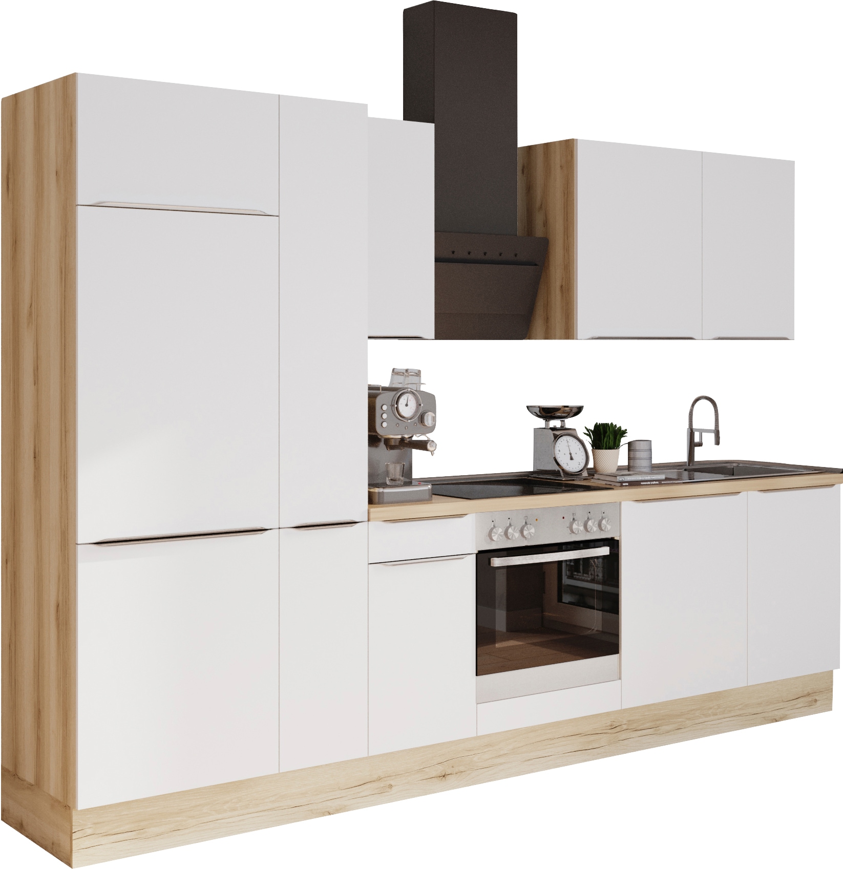 Küchenzeile Breite ohne »Aken«, bei 300 cm OTTO OPTIFIT online E-Geräte, bestellen