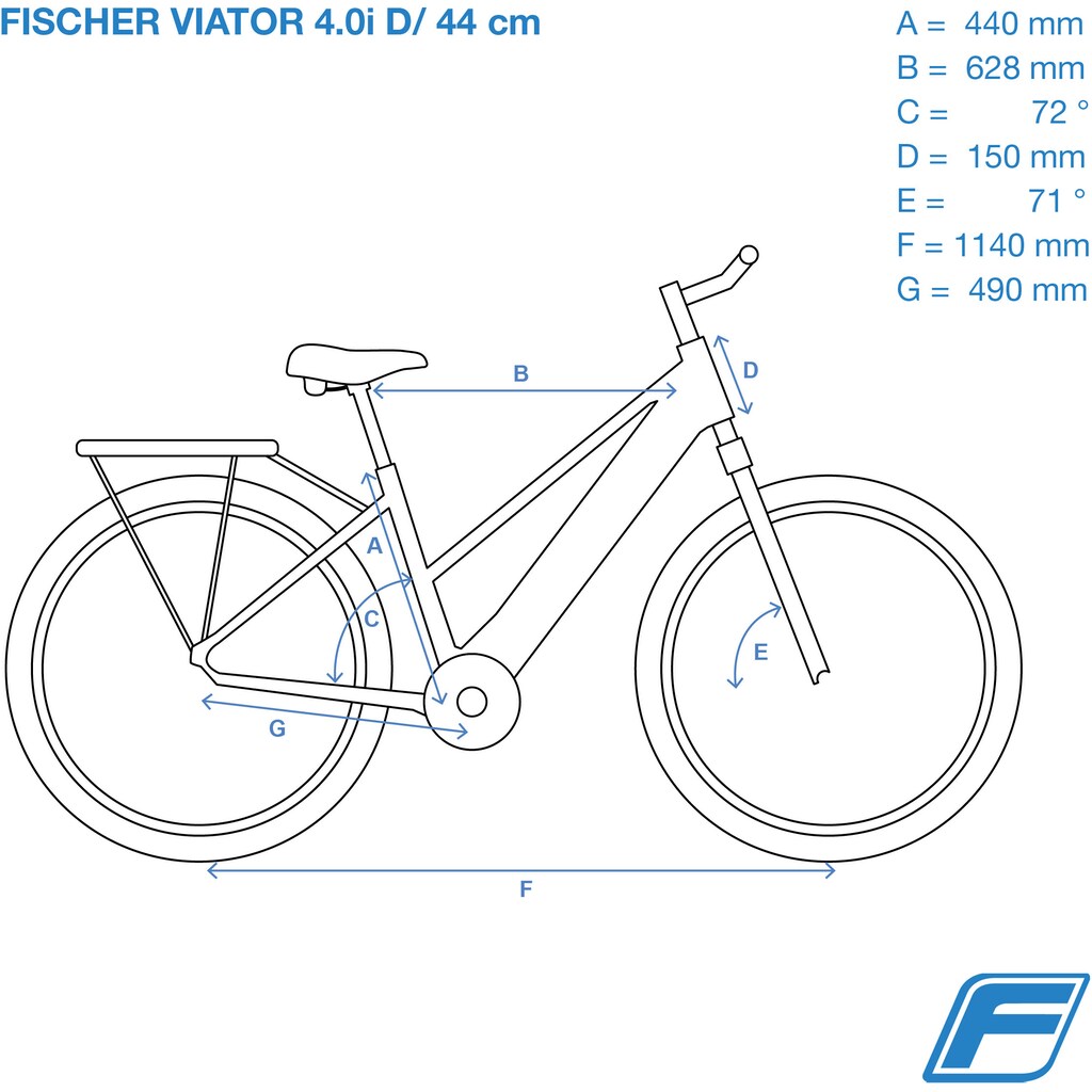 FISCHER Fahrrad E-Bike »VIATOR 4.1i Damen 504«, 9 Gang