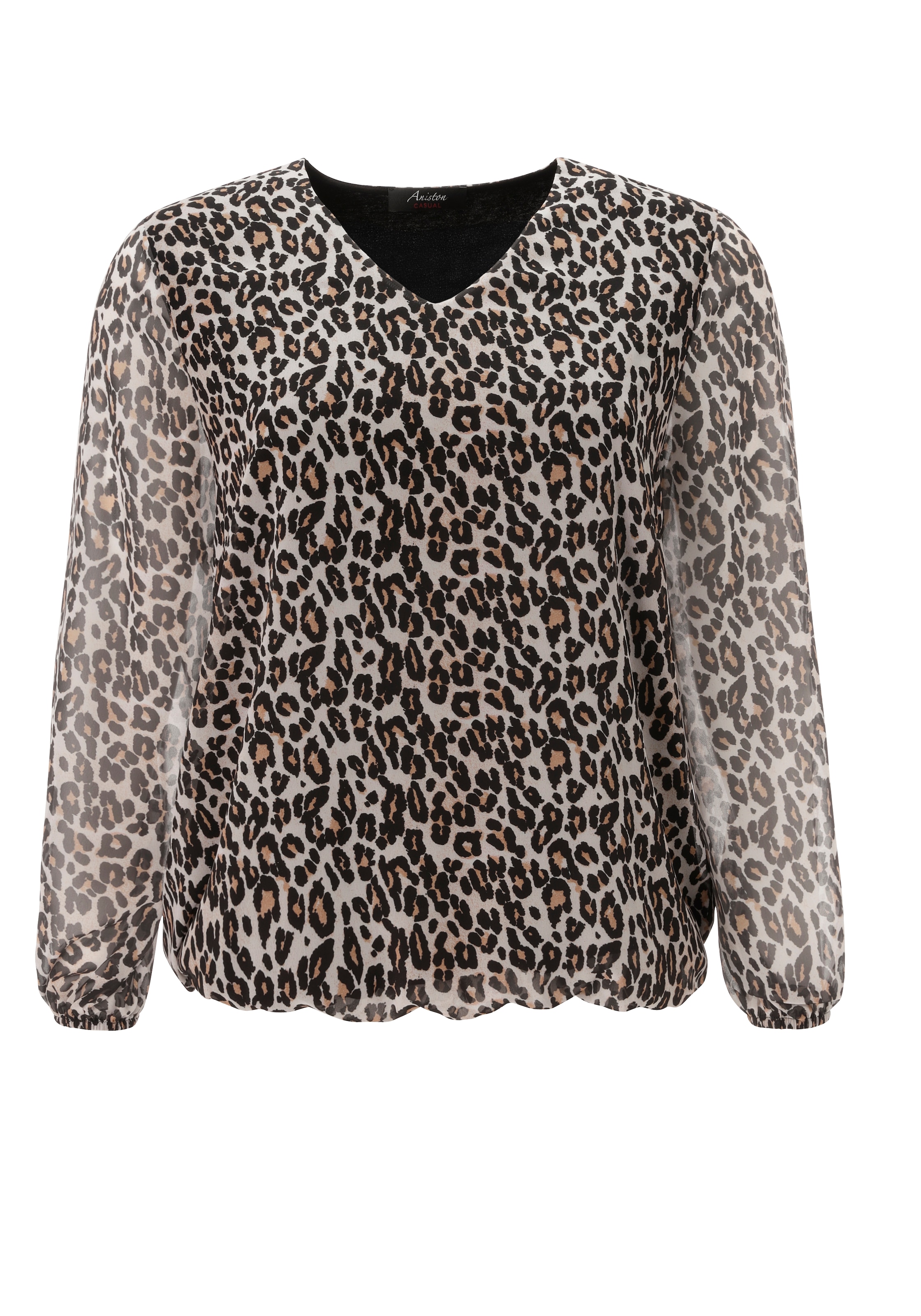 Aniston PLUS Schlupfbluse in tollem Leoprint - NEUE KOLLEKTION