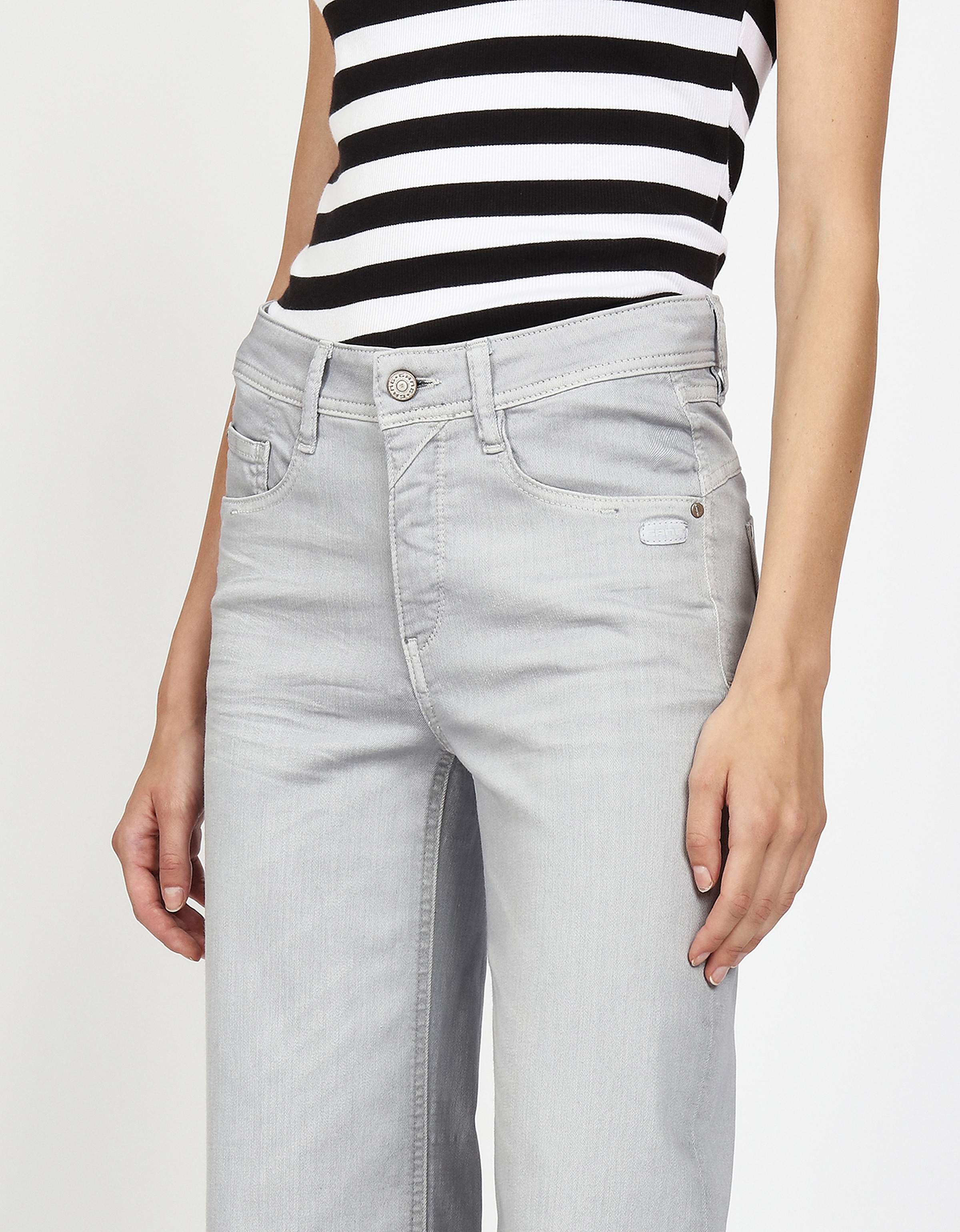 GANG Weite Jeans »94AMELIE WIDE« mit geradem Beinverlauf, weicher Denim